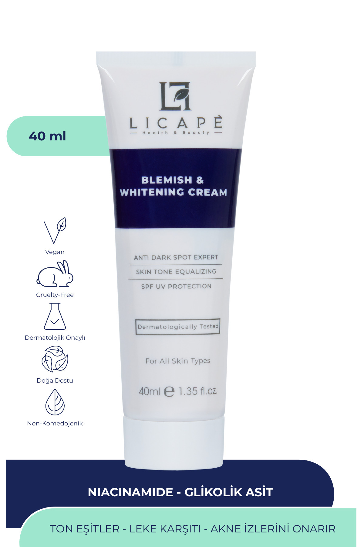 Licape Leke Kremi Ve Cilt Beyazlatıcı Krem 40ml
