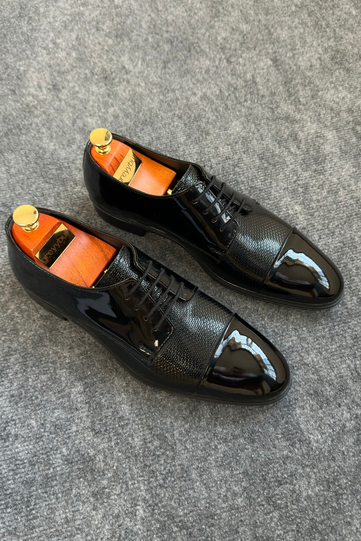 Greyybull Shoes  SİYAH RUGANKLASİK ERKEK AYAKKABI - Görsel 8