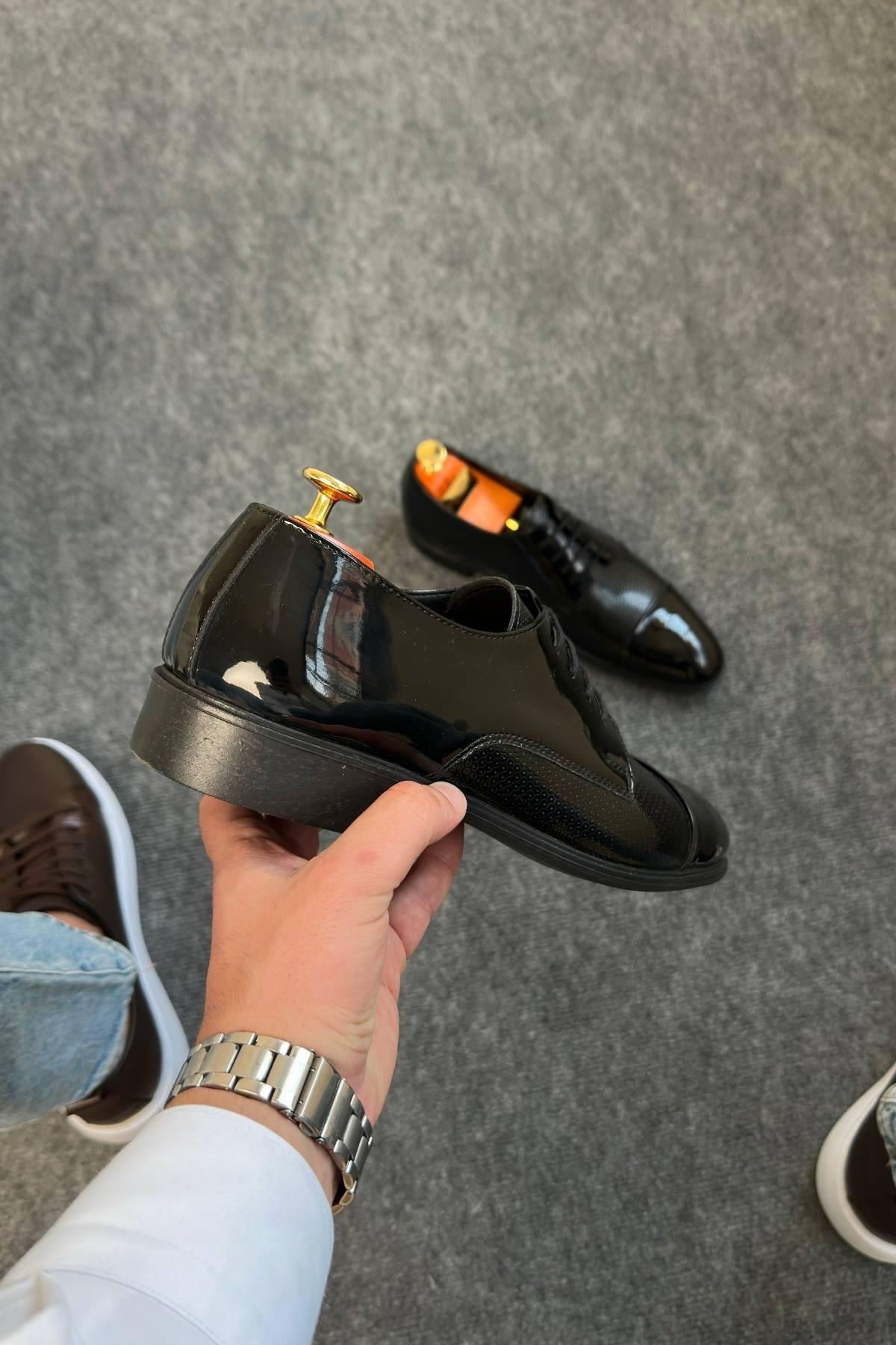 Greyybull Shoes  SİYAH RUGANKLASİK ERKEK AYAKKABI - Görsel 6