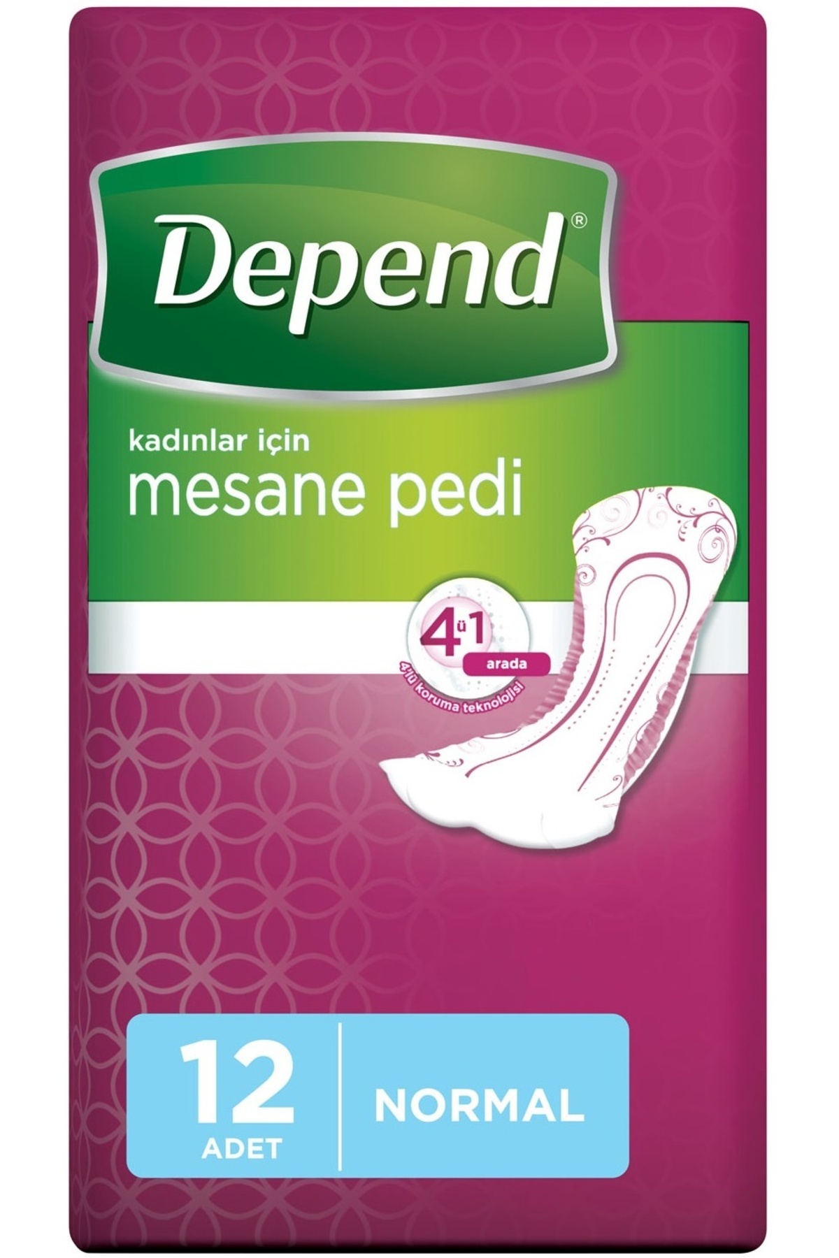 Depend Mesane Pedi Kadın Normal (İç Adet 12 Li) Tekli Pk