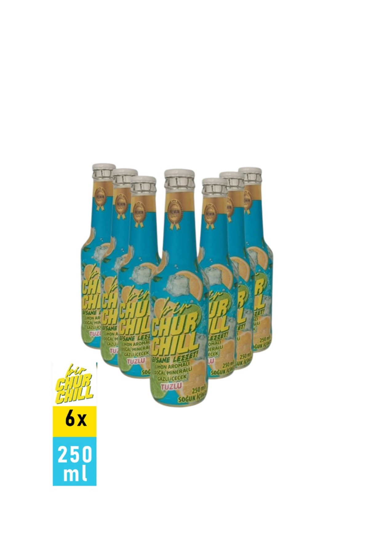 BİRAROMA Bir Churchill - Tuzla, Limonla, Ferahla - 6 Adet