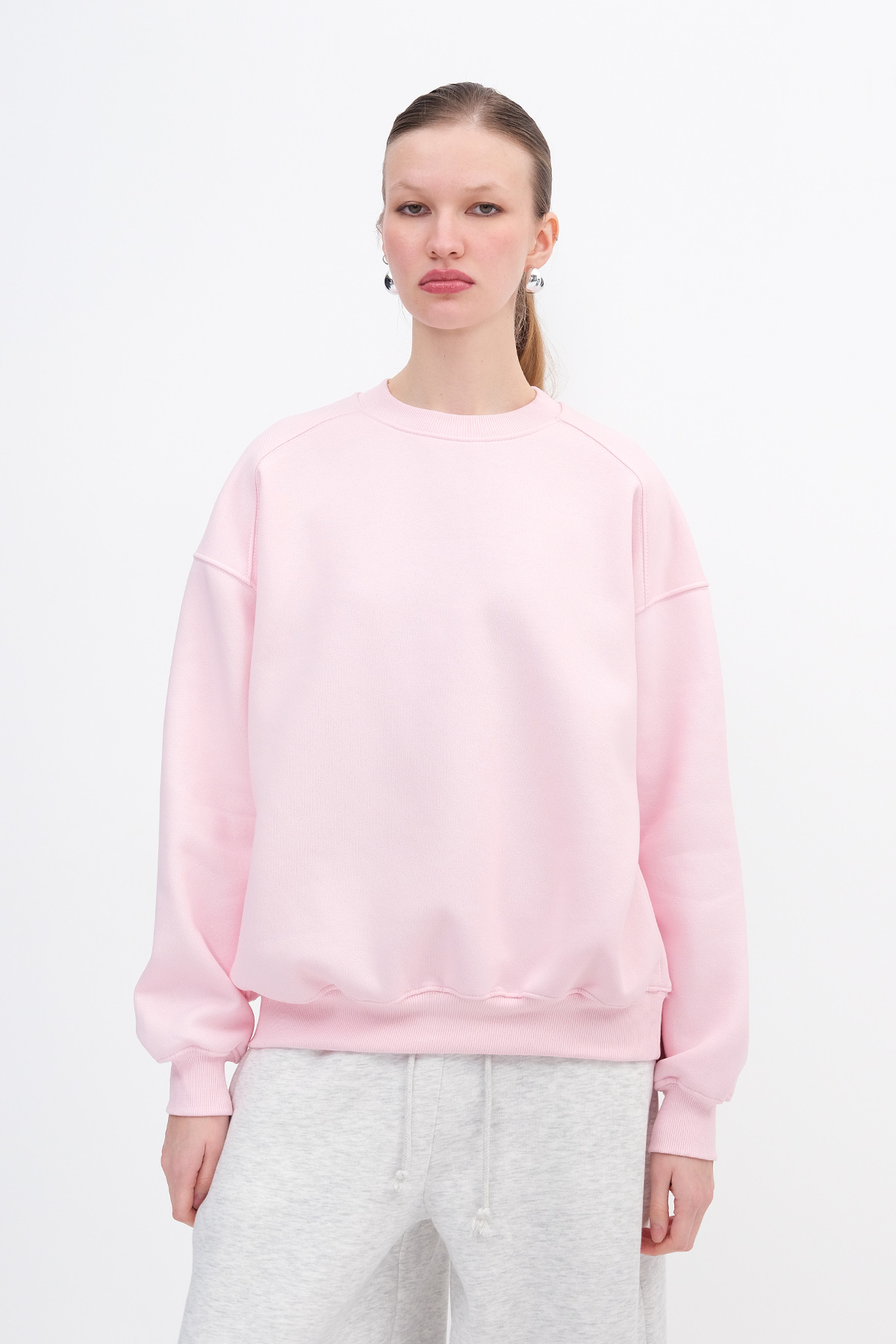 Addax  Şardonlu Basic Sweatshirt S3408-K11 - Görsel 2