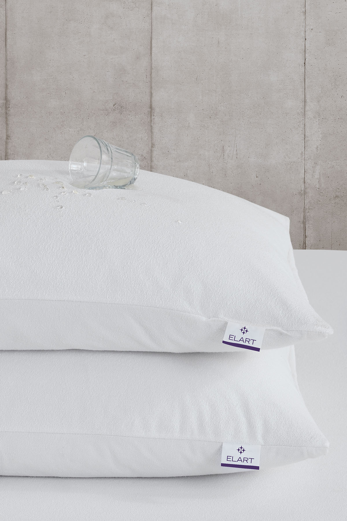 Elart Yastık Alezi Fermuarlı 2 Adet Beyaz (50x70 cm)