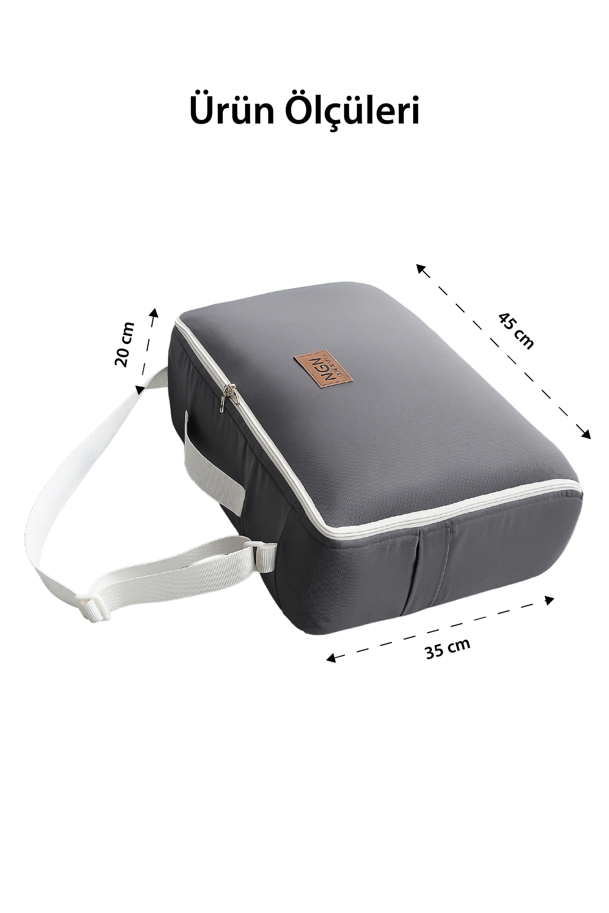 ngn collection Çantalı Baby nest Safari Hayvan Desenli Yenidoğan Babynest Taşınabilir Anne Yanı Yatağı Koyu Gri fotoğrafı 4 (önizleme)