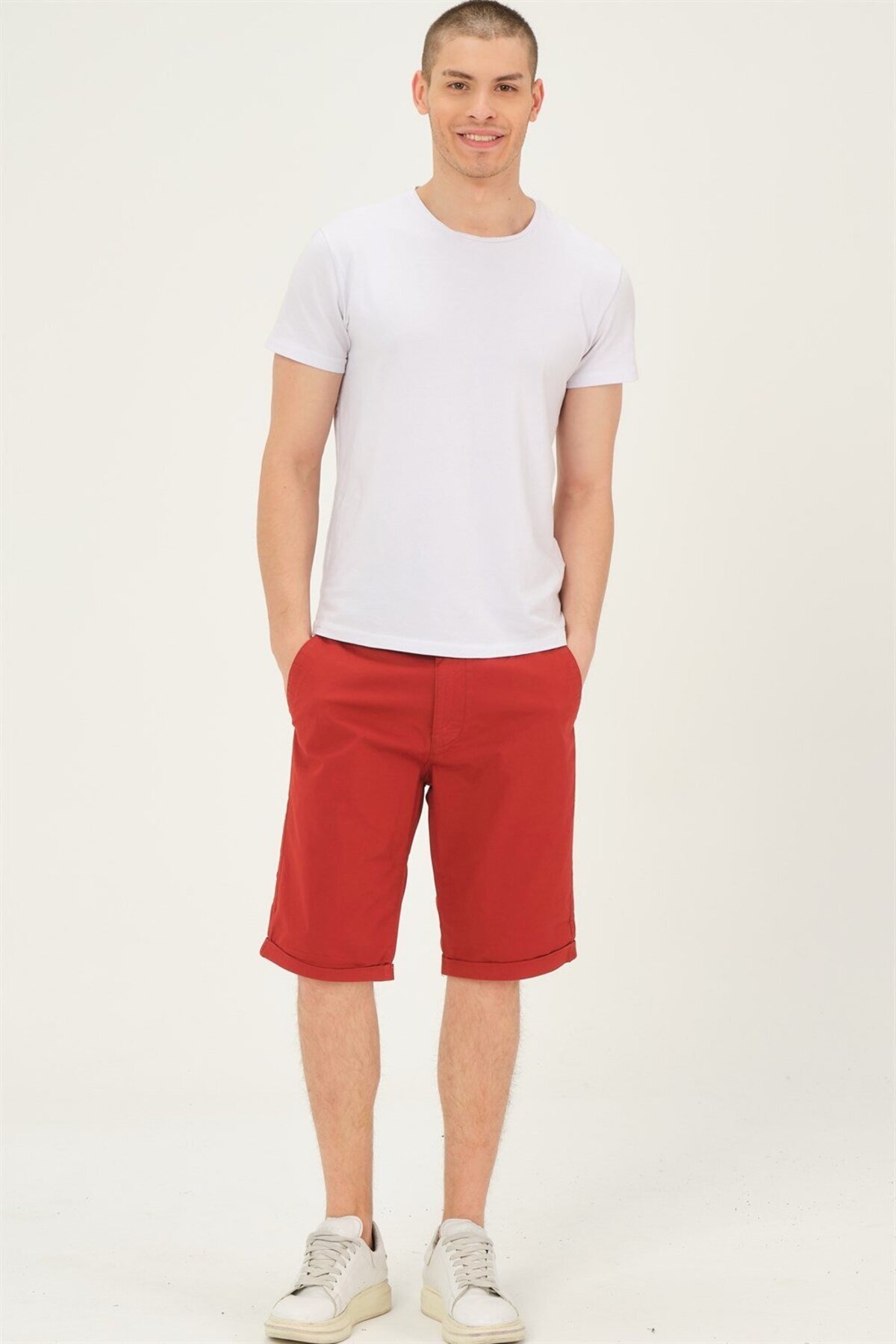 دوبری شلوارک مردانه S0001 XLEON - زرشکی