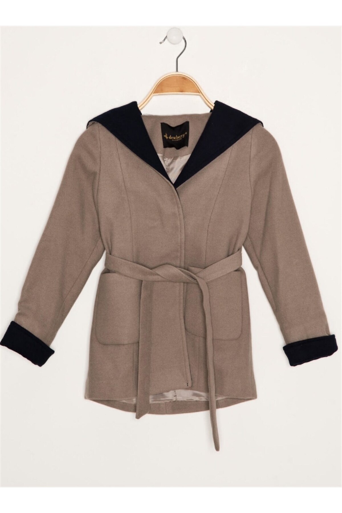 دوبری پالتو دخترانه Z8002 - بژ