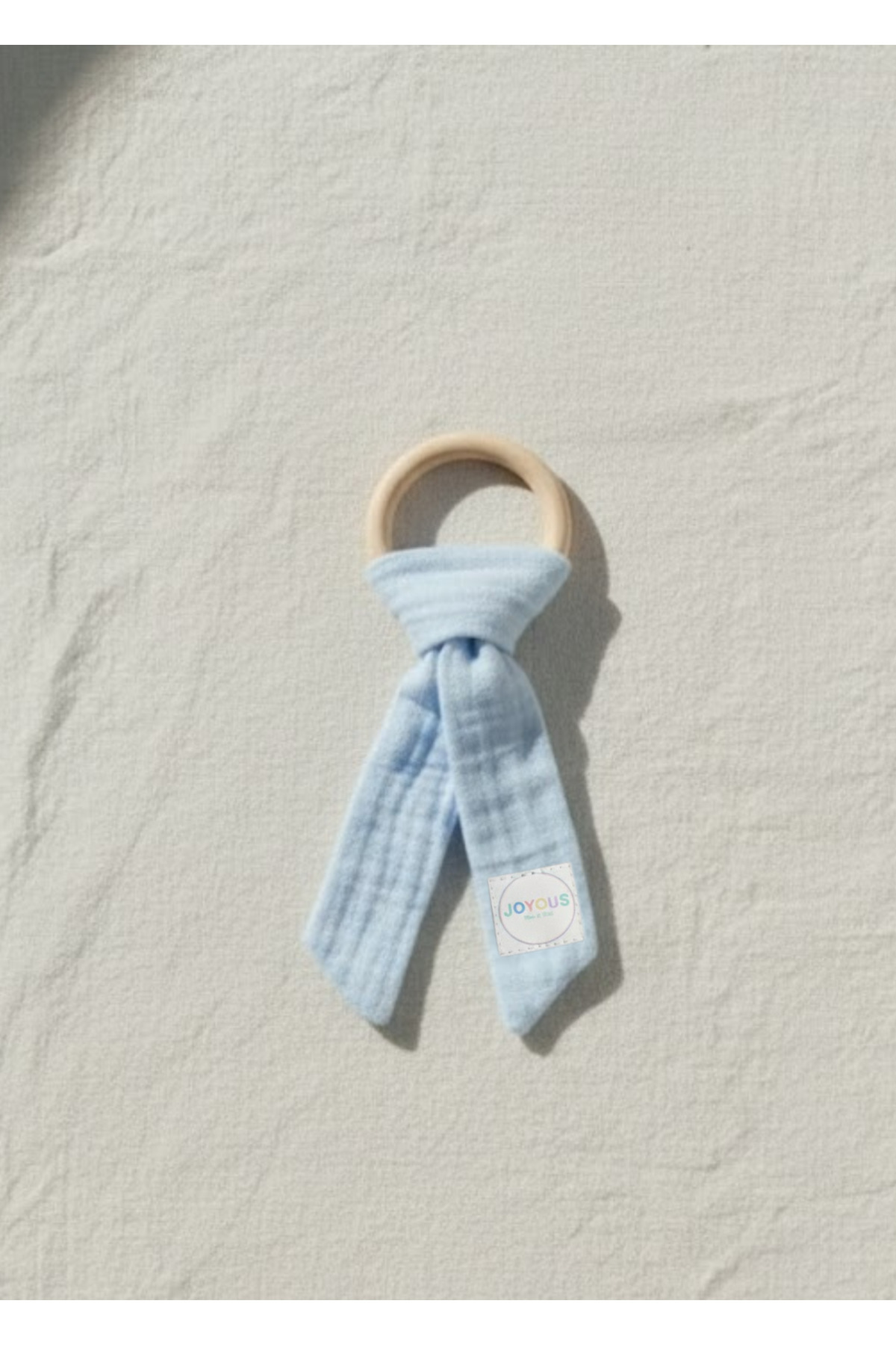 Joyous Mom Kids Hoş Geldin Bebek Seti 3'lü %100 Pamuk Müslin Set Diş Kaşıyıcı Emzik Askısı Uyku Arkadaşı Yenidoğan fotoğrafı 3 (önizleme)