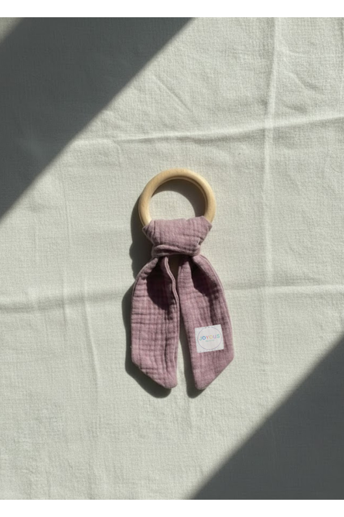 Joyous Mom Kids Hoş Geldin Bebek Seti 3'lü %100 Pamuk Müslin Set Diş Kaşıyıcı Emzik Askısı Uyku Arkadaşı Yenidoğan fotoğrafı 3 (önizleme)