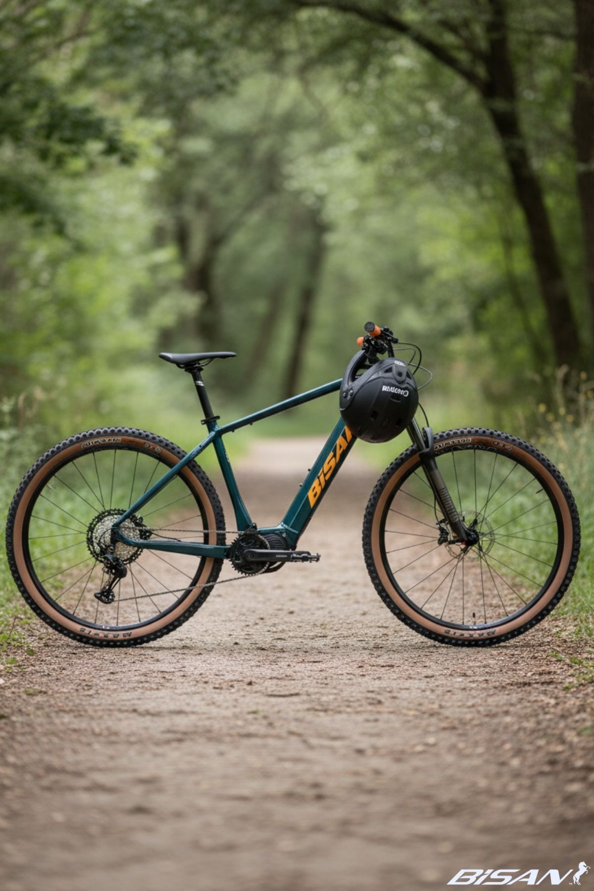 Bisan Envious Deore E-MTB 27,5 Jant 45 cm Alüminyum Elektrikli Dağ Bisikleti 12 Vites - Petrol Yeşili