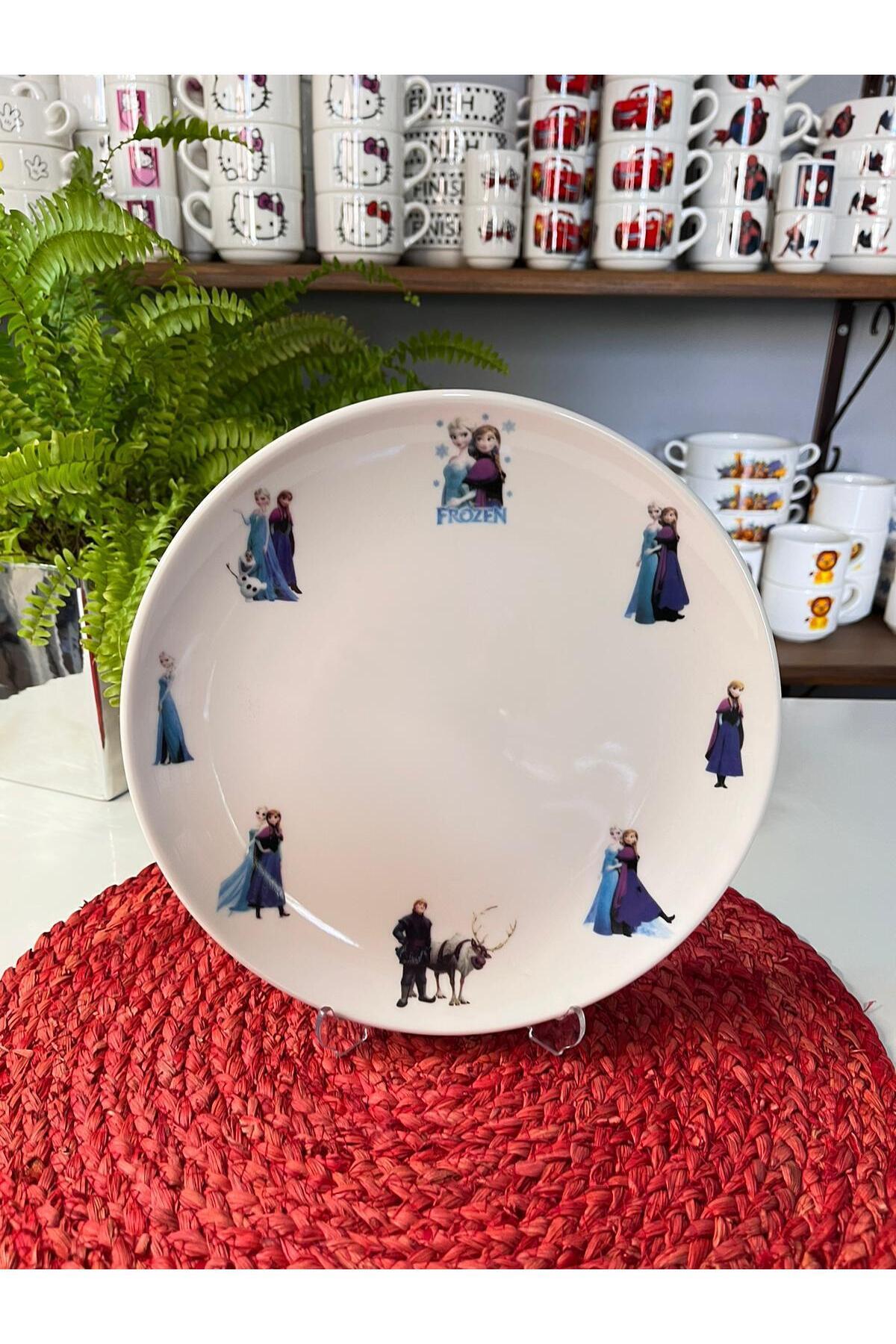 TEBAK COLLECTION KARLAR ÜLKESİ FROZEN ELSA DESENLİ 5 parça ÇOCUK BEBEK YEMEK TAKIMI BESLENME SETİ fotoğrafı 2 (önizleme)