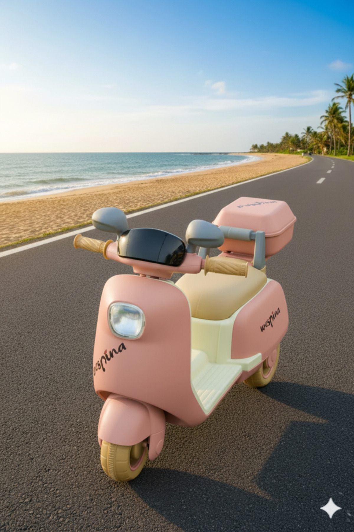 Jusso Lüks Akülü 3 Tekerlekli Çocuk Motoru 2-7 Yaş Uzaktan Kumandalı Akülü Motor