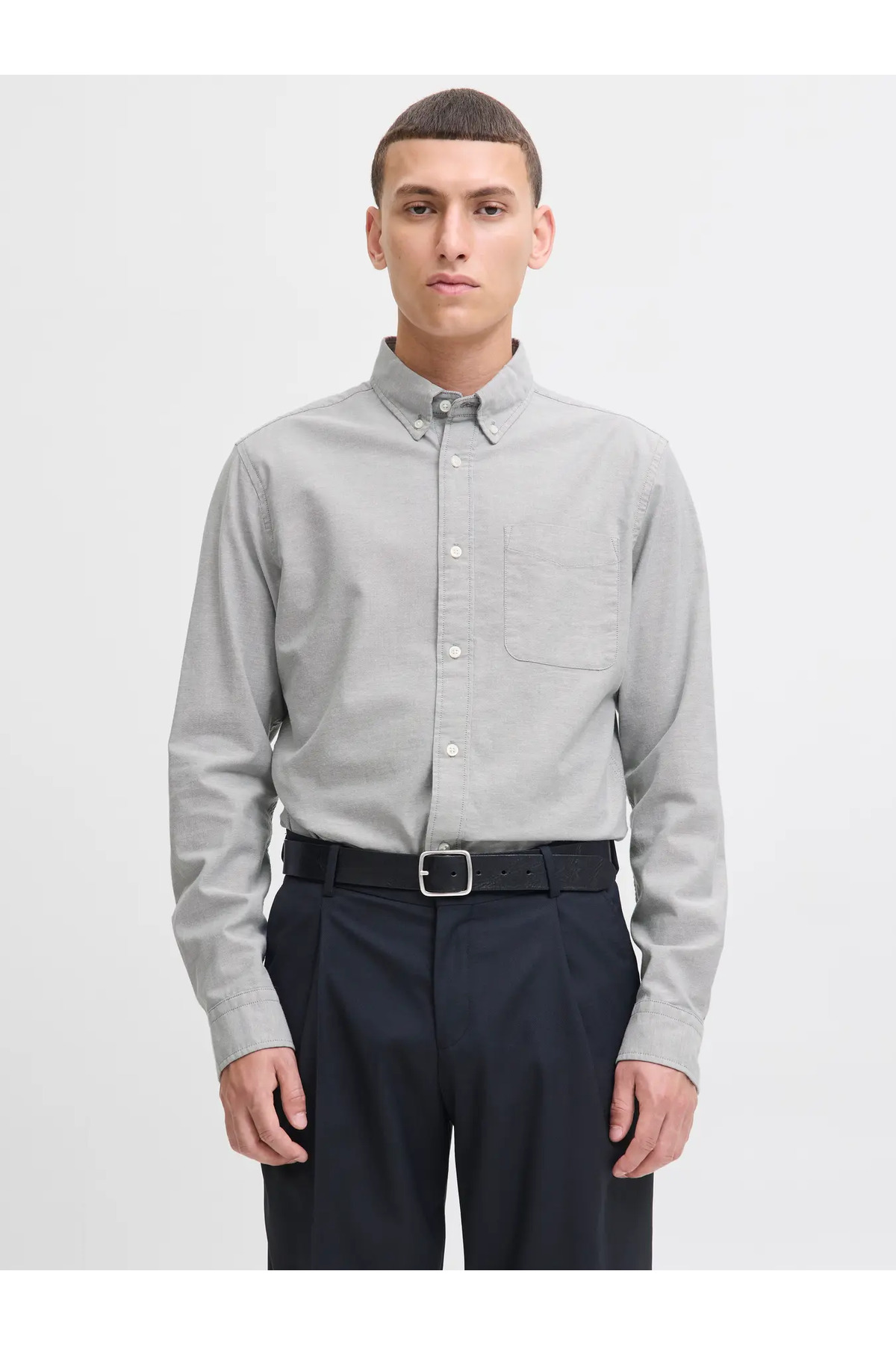 پیراهن آکسفورد JPRBLUBROOK مدل L/S NOOS جک اند جونز پیراهن Jack & Jones