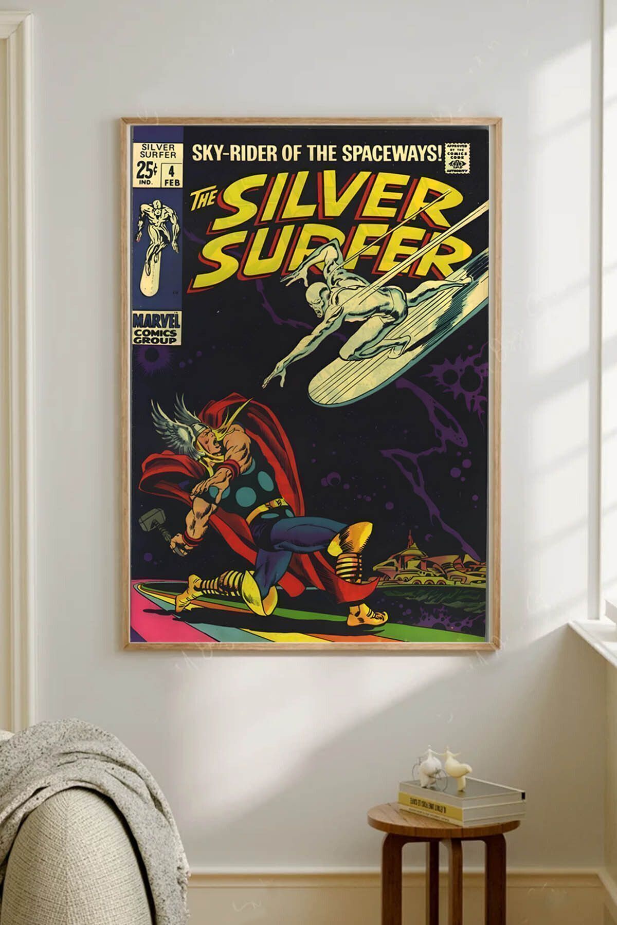 Paper Poster The Silver Surfer Thor Comics Wall Decoration Coated