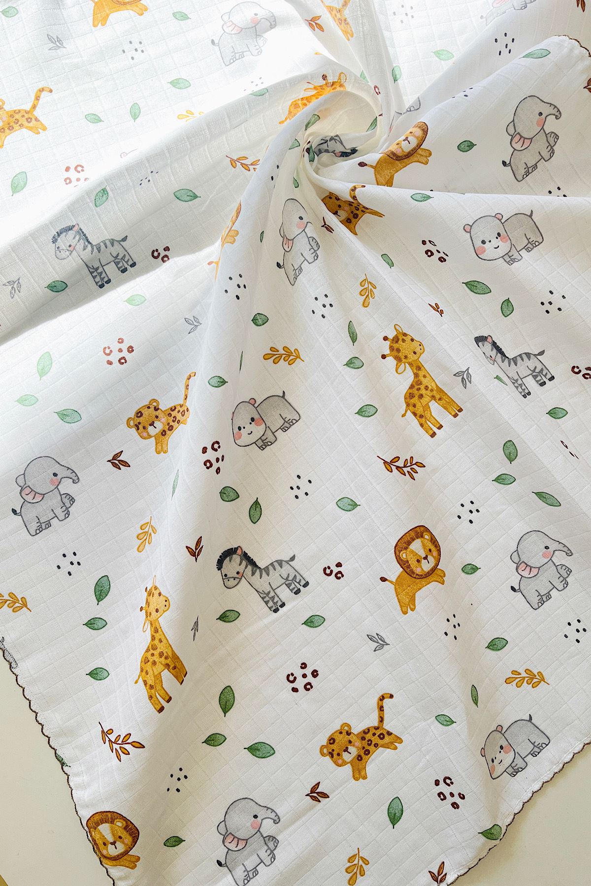 COOLMINIES Çok Amaçlı Müslin Örtü , Müslin Yenidoğan Bebek Battaniyesi, %100 Pamuk, Müslin Bez 80*90 cm