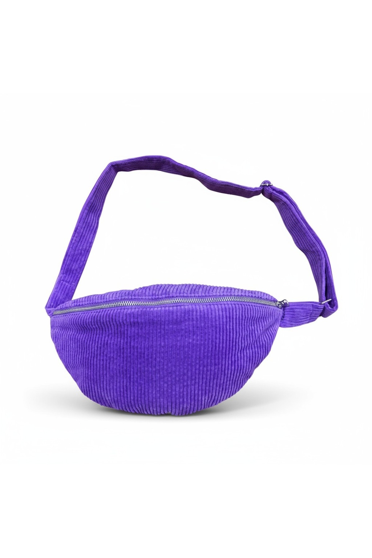 AYSE AGDAS 🎒 Kadife Kumaş Bel Çantası (Avrupa Kalitesinde), Lila & Mint Yeşili Renk görsel 4