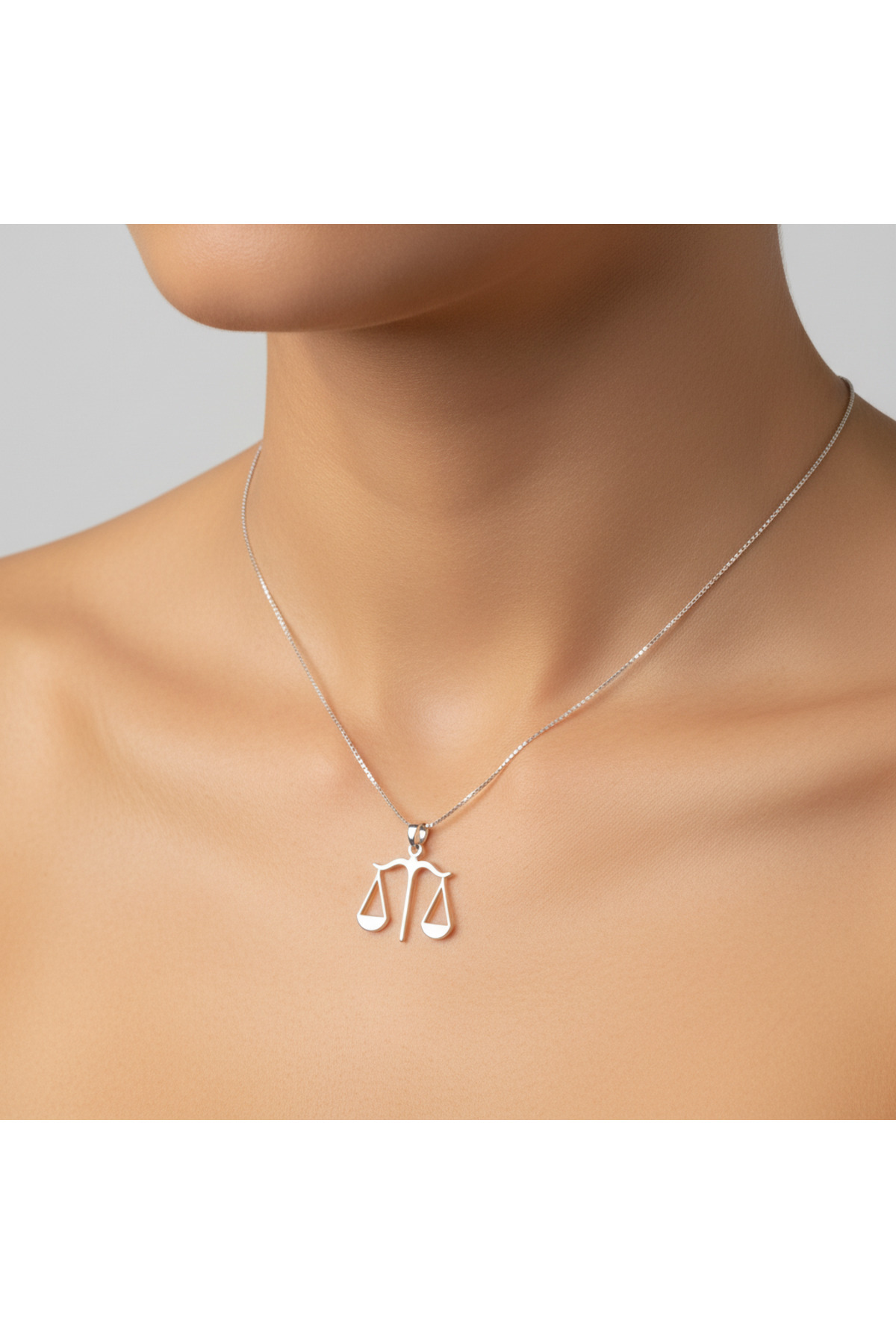 TabiTela 925 Ayar gümüş kolye Terazi SM7358