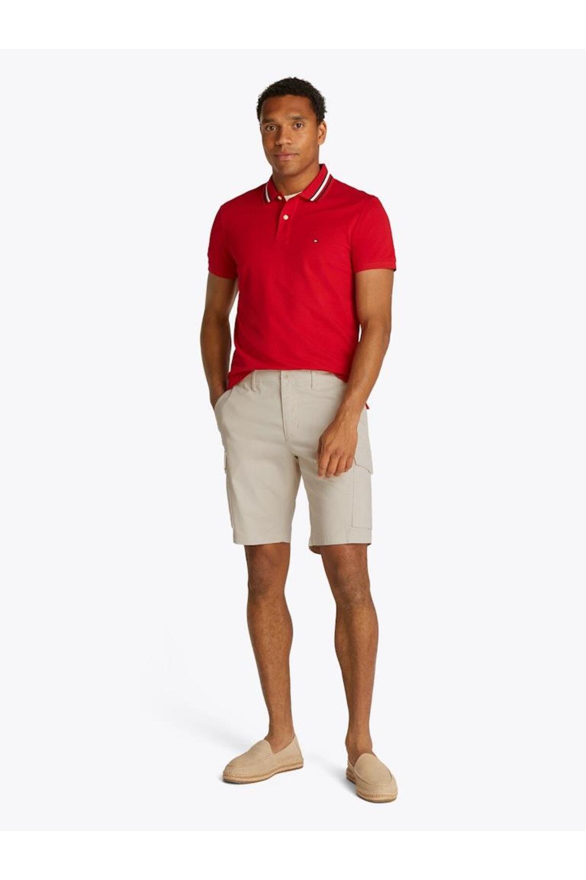 شلوارک مردانه راسته فاق نرمال | تامی هیلفیگر Tommy Hilfiger MW0MW23573ACG - تصویر 5