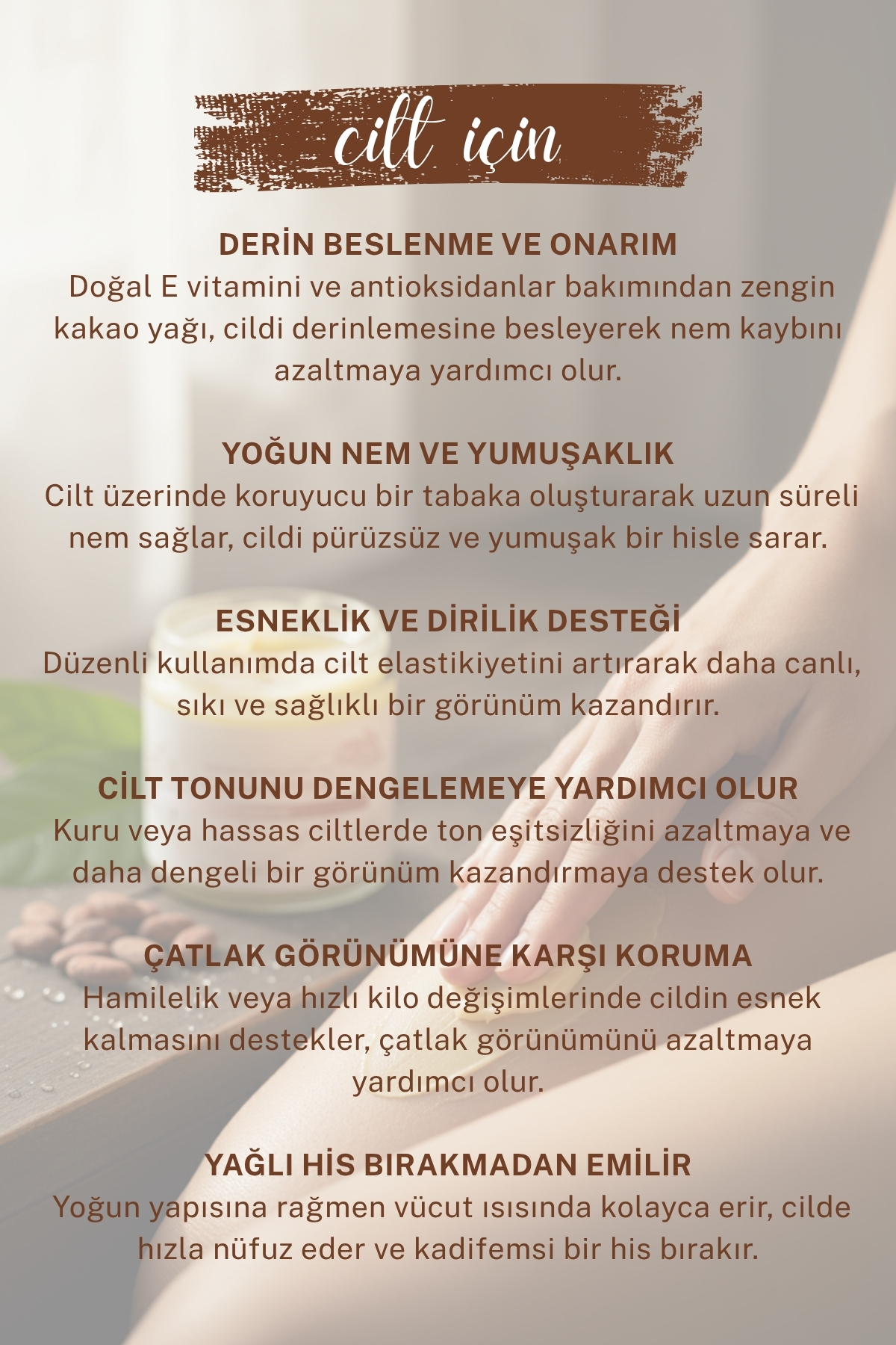 Kakao Yağı - Soğuk Sıkım Ham İşlenmemiş Raw Virgin Cacao Butter 100 gr — TYC1MAYLHN172425016806793 — تصویر 4 از 8
