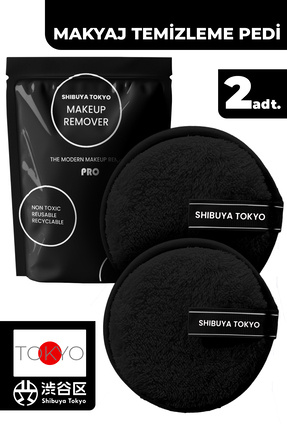 SHIBUYA 2’li Set Tekrar Kullanılabilir Makyaj Temizleme Pedi – Nazik Temizlem...