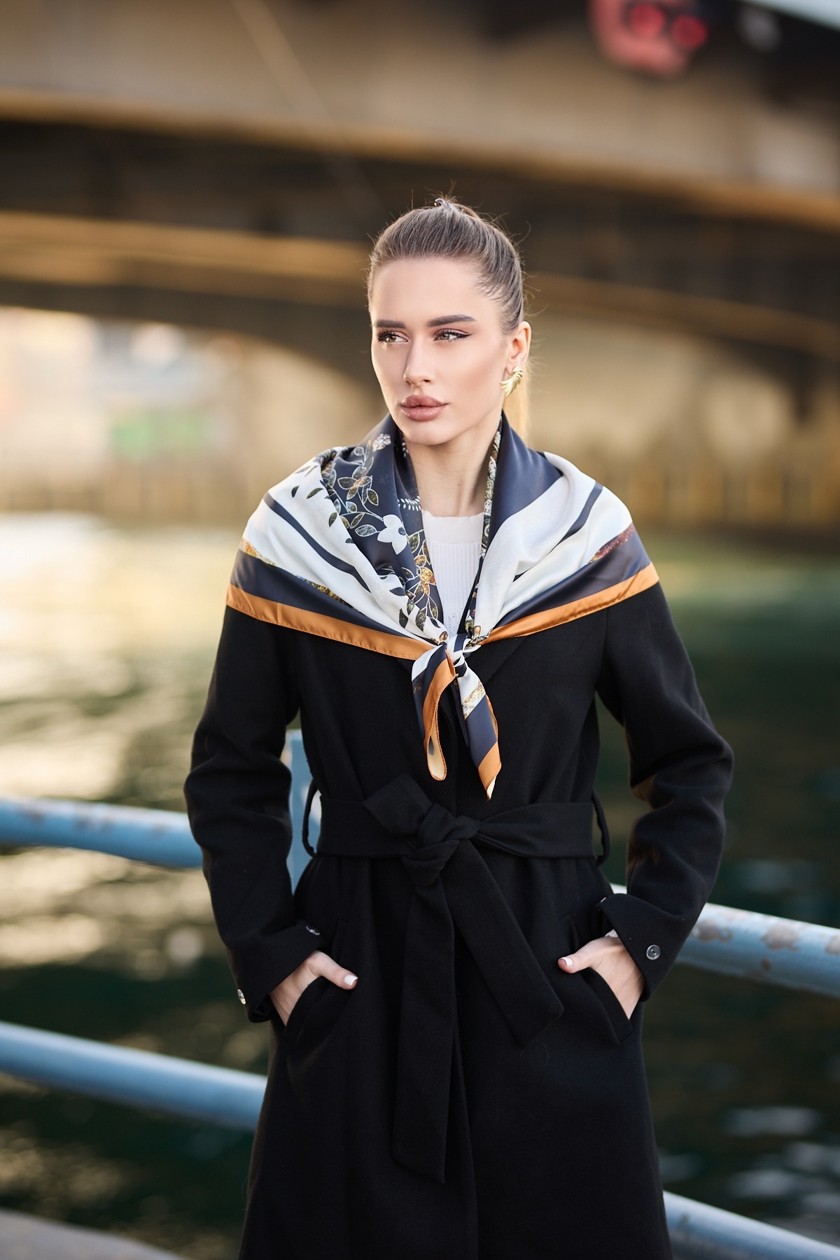 WOMEN'S SCARF BANDANA SCARF 90CM
