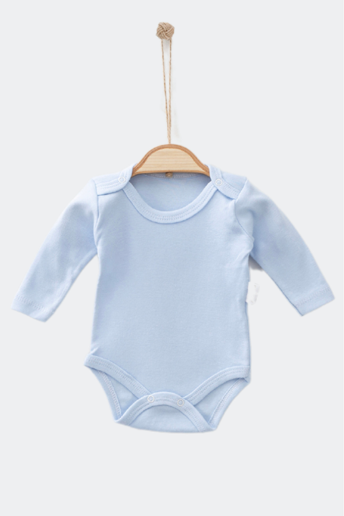 Bamoola %100 Organik Pamuklu Düz Erkek 3'lü Atlet Body Zıbın - Uzun Kollu - Çıtçıtlı (Mavi - Gri- Beyaz) fotoğrafı 2 (önizleme)