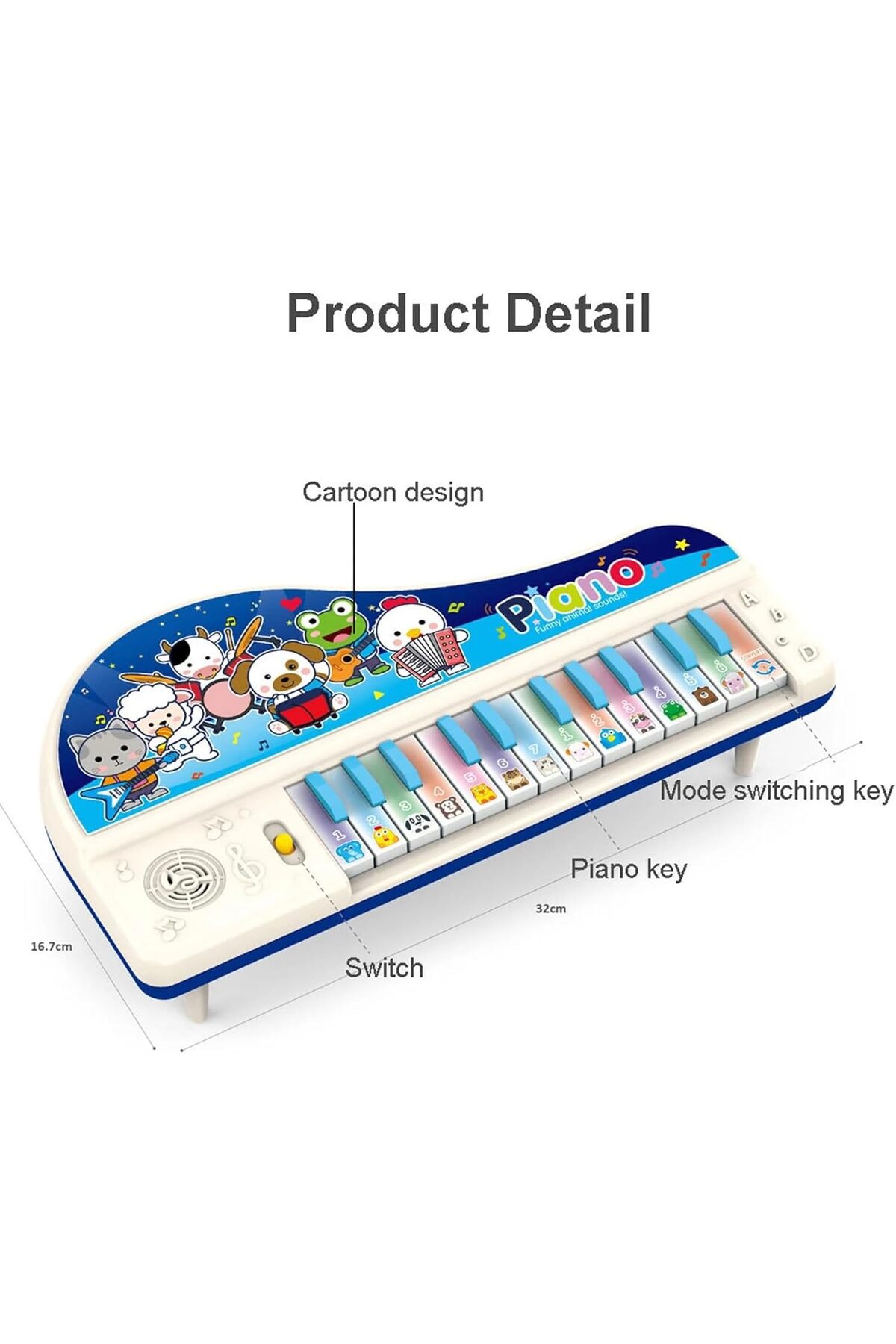 اسباب‌بازی پیانوی الکترونیکی چندکاره – کیبورد موسیقی قابل حمل برای یادگیری اولیه