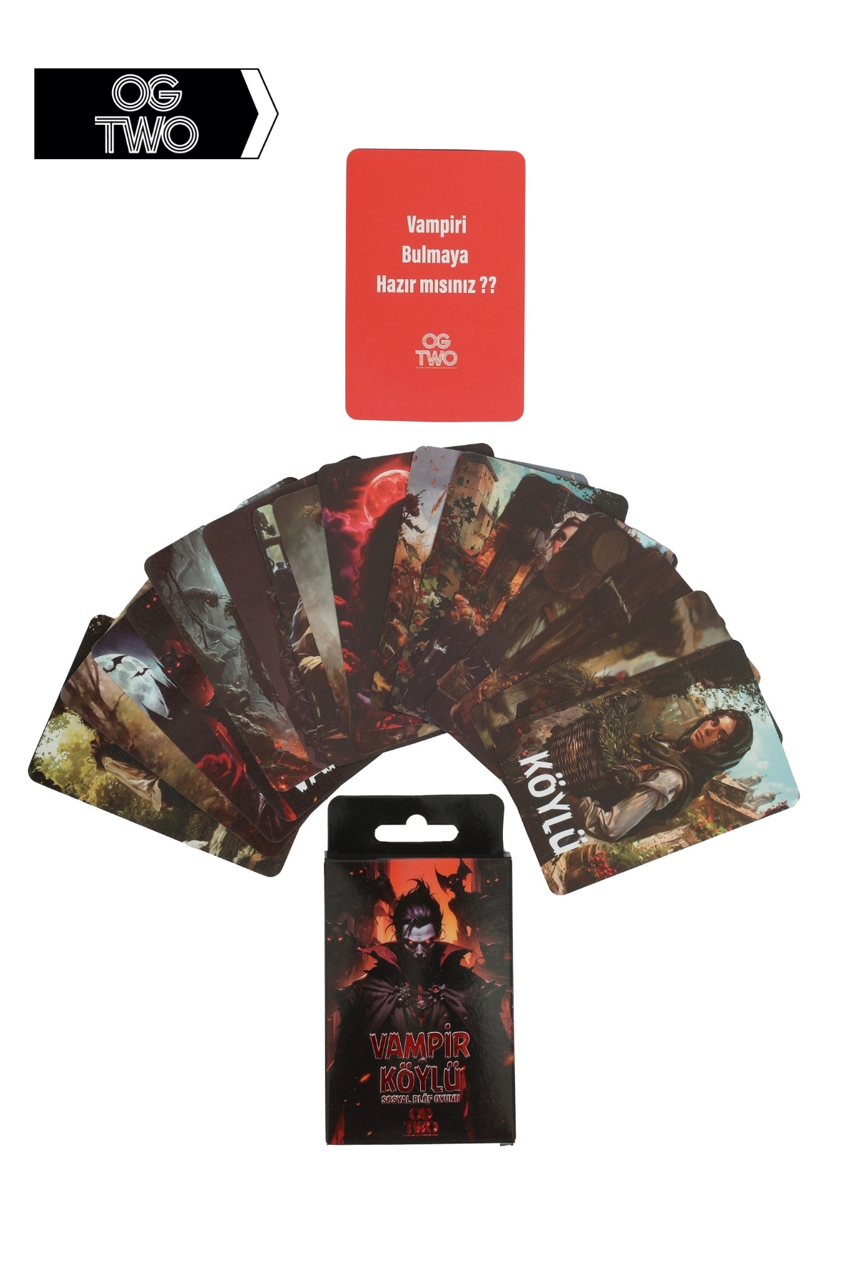 OGTWO Vampir Köylü Özel Kutulu Eğlenceli Grup Oyunu - Vampiri Bulabilecek Misin? - Parti Kutu Oyun fotoğrafı 6 (önizleme)