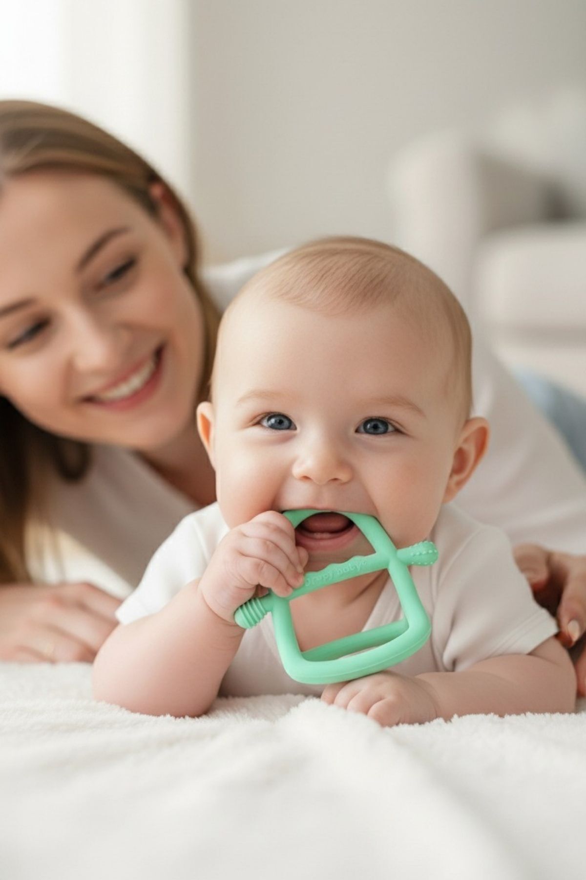 Dropy Baby Güvenli Silikon Diş Kaşıyıcı – Yumuşak Dokulu, Bebek Dostu, Kolay Kavranabilir fotoğrafı 4 (önizleme)