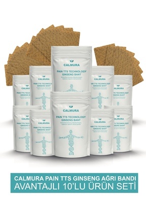 Calmura Hızlı Etkili Doğal Ginseng Ağrı Bandı Uzun Süreli Etki Transdermal Ba...