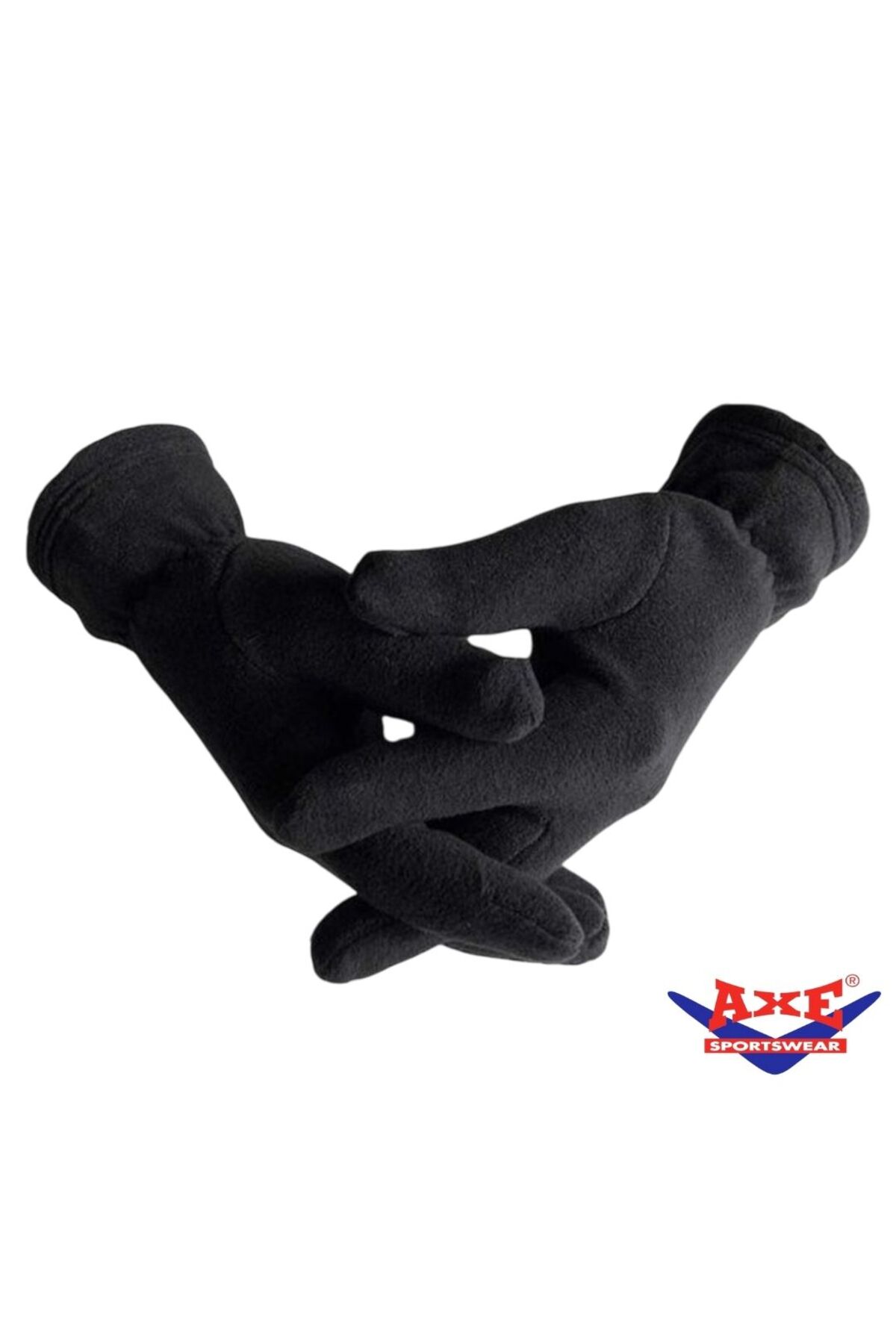 AXE SPORTSWEAR  Erkek Siyah Kışlık Soğuktan Koruyucu Termal Polar Eldiven Gloves - Görsel 2