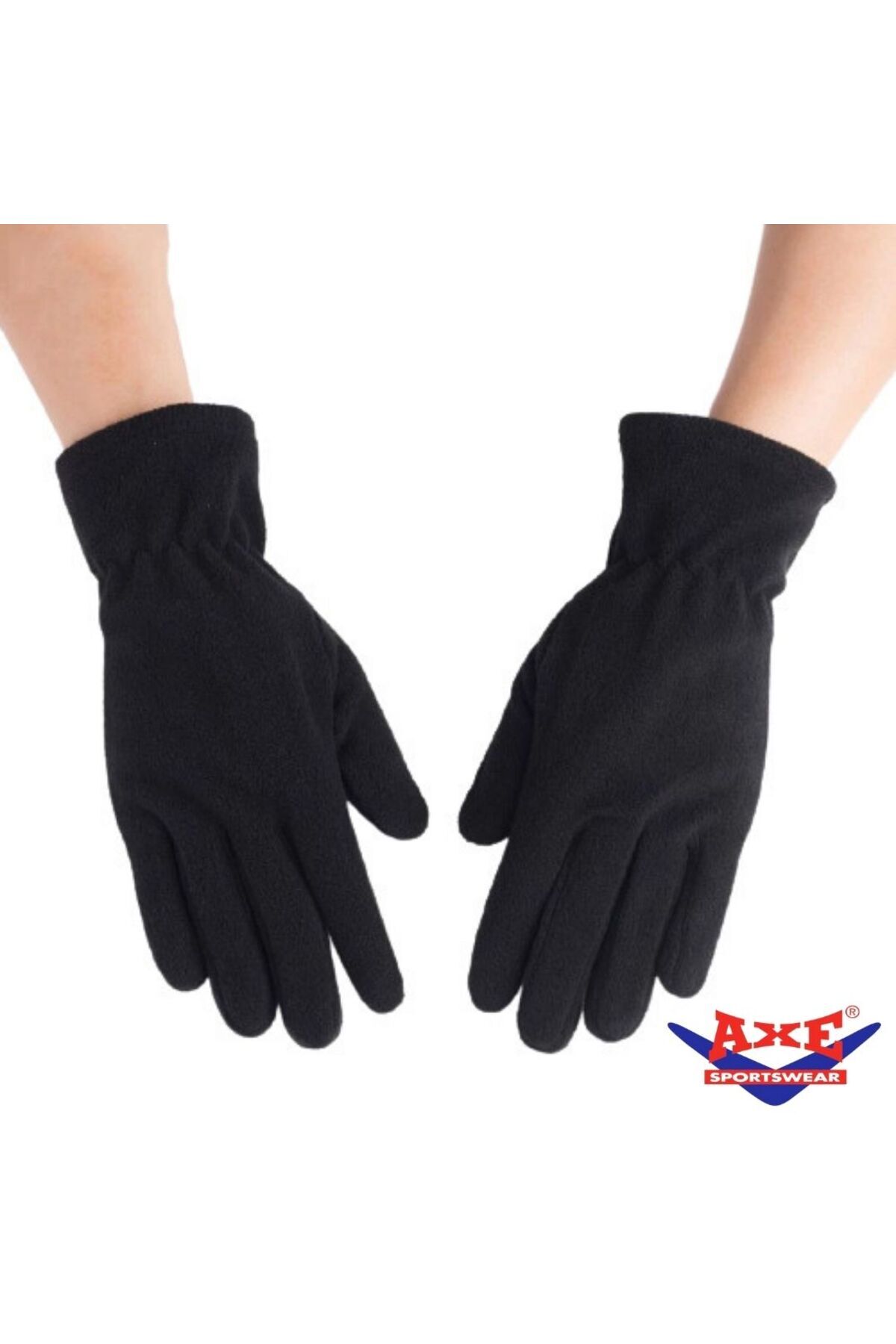 AXE SPORTSWEAR Kadın Siyah Kışlık Yumuşak Dokulu Termal Polar Eldiven Glove