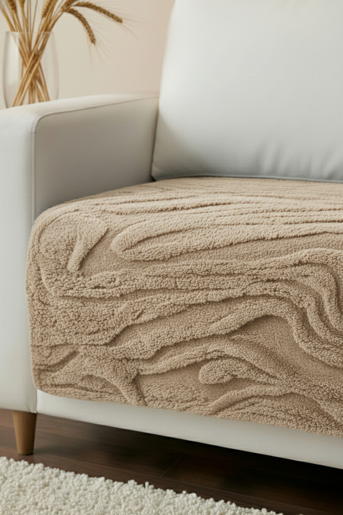 Zen Wellsoft Seat Cover | For Seating Area Only | Soft, Stainproof | 100x215 cm Shawl