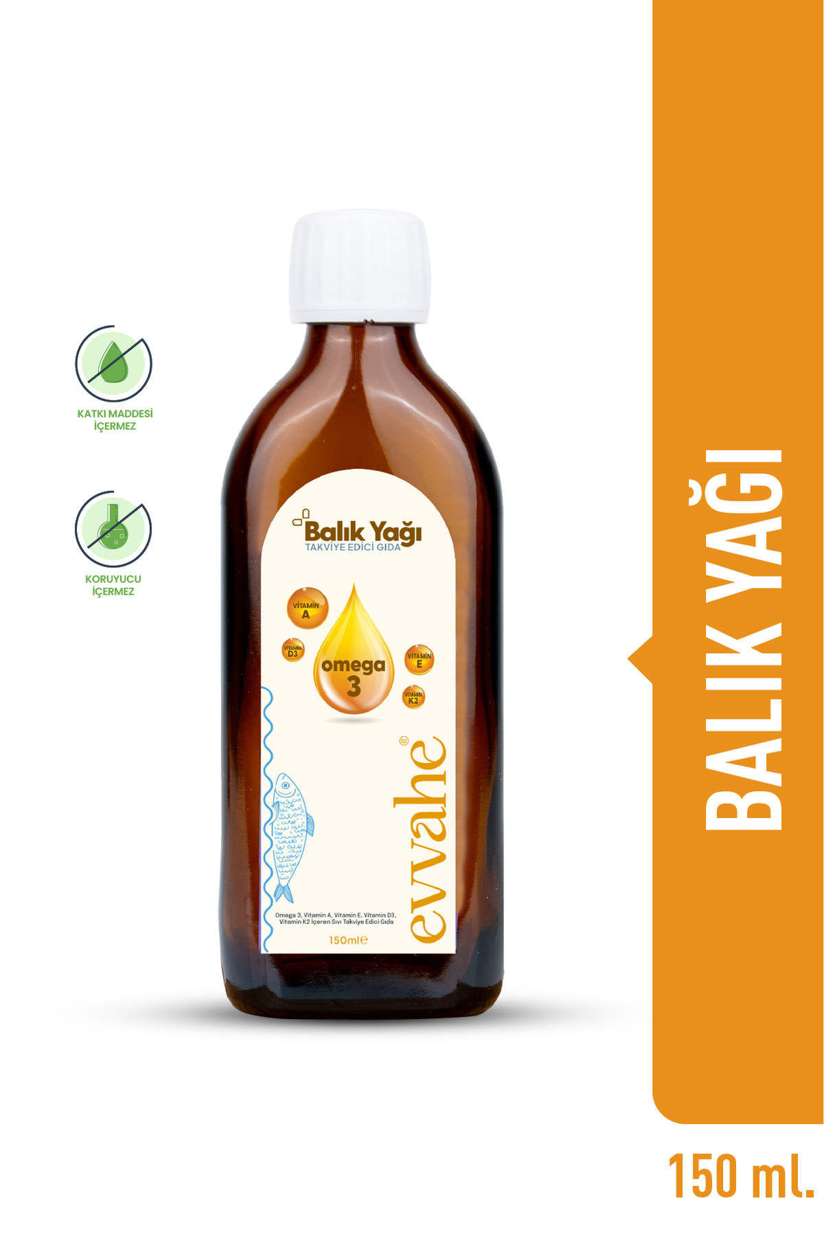 EVVAHE DOĞAL Balık yağı 150ml