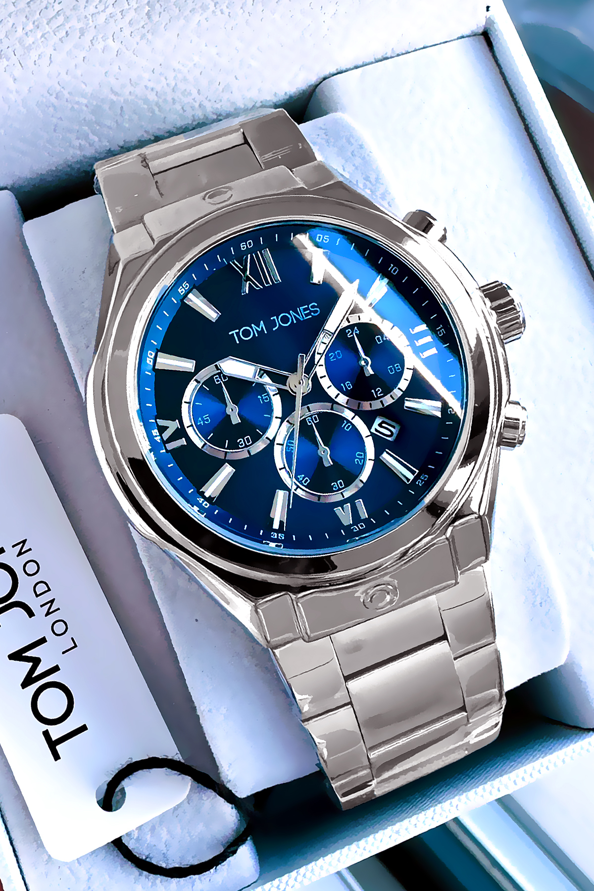 Men's Watches 3 Atm Waterproof Silver Color Steel Band Cbk1028