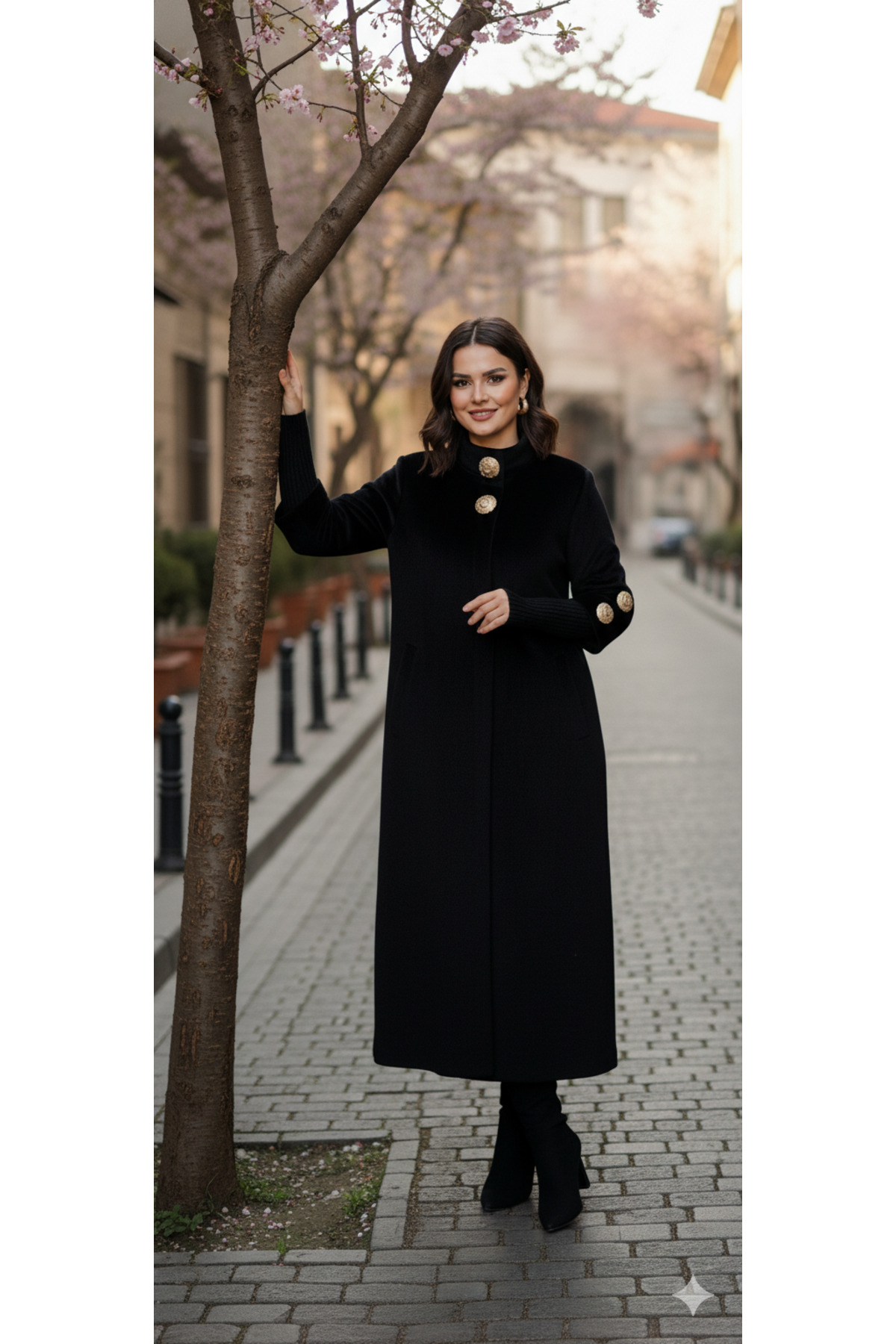 Hakko  Tay Tüyü Manto Palto - Görsel 8