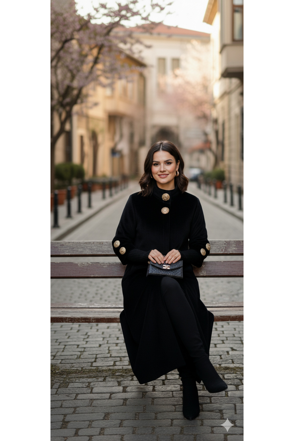 Hakko  Tay Tüyü Manto Palto - Görsel 7