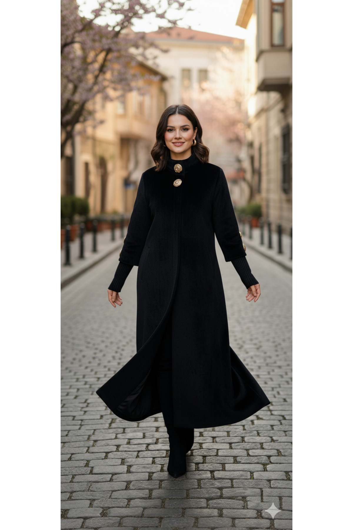 Hakko  Tay Tüyü Manto Palto - Görsel 6