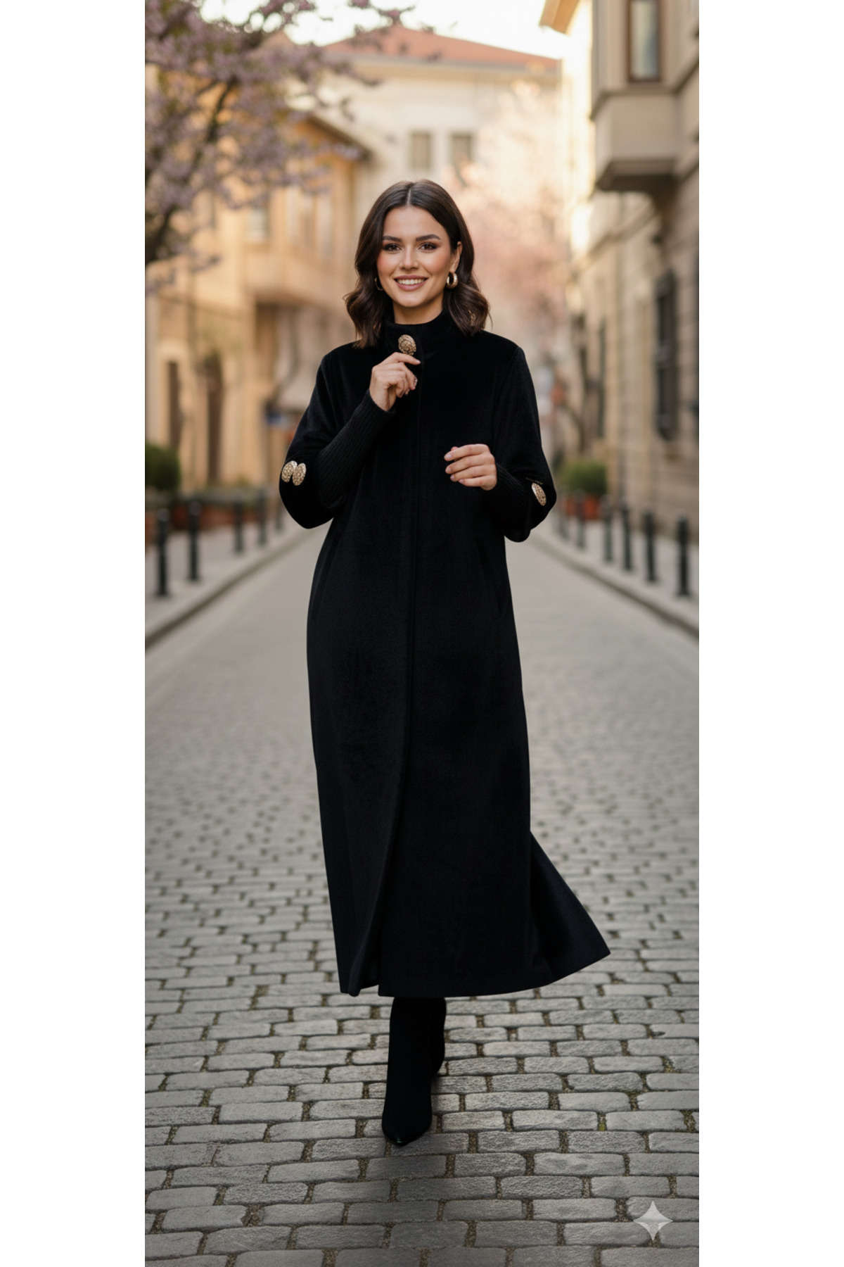 Hakko  Tay Tüyü Manto Palto - Görsel 4