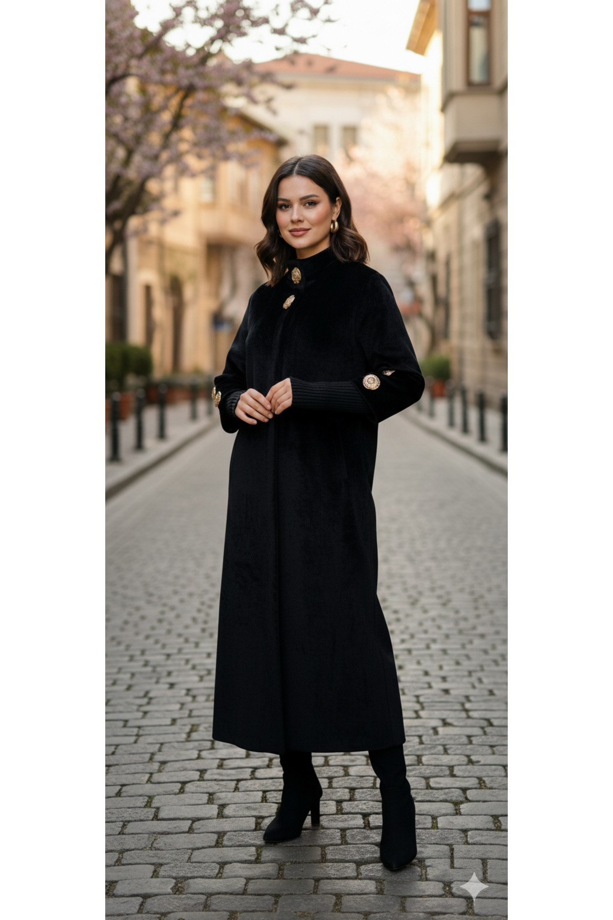 Hakko  Tay Tüyü Manto Palto - Görsel 5