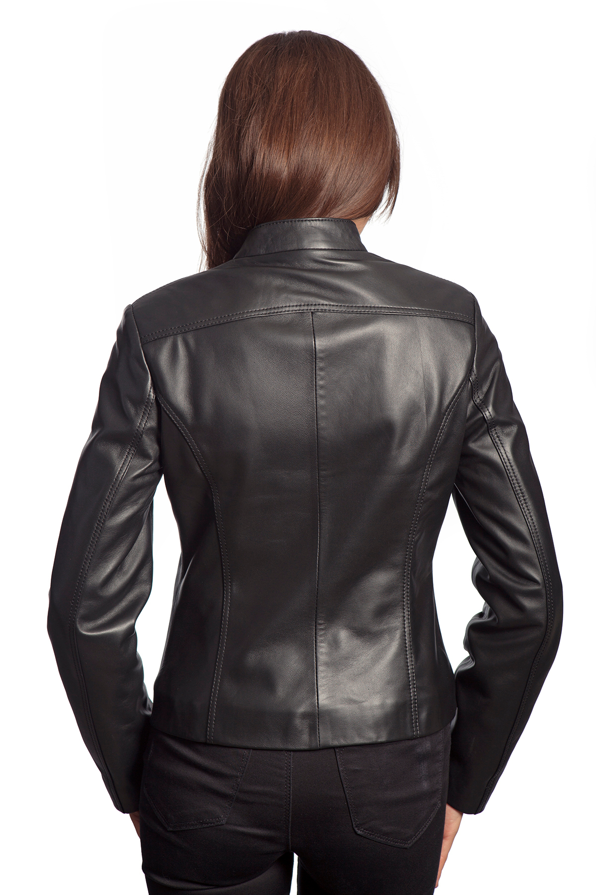 duarte deri  Siyah Hakiki Deri Mont - Görsel 3