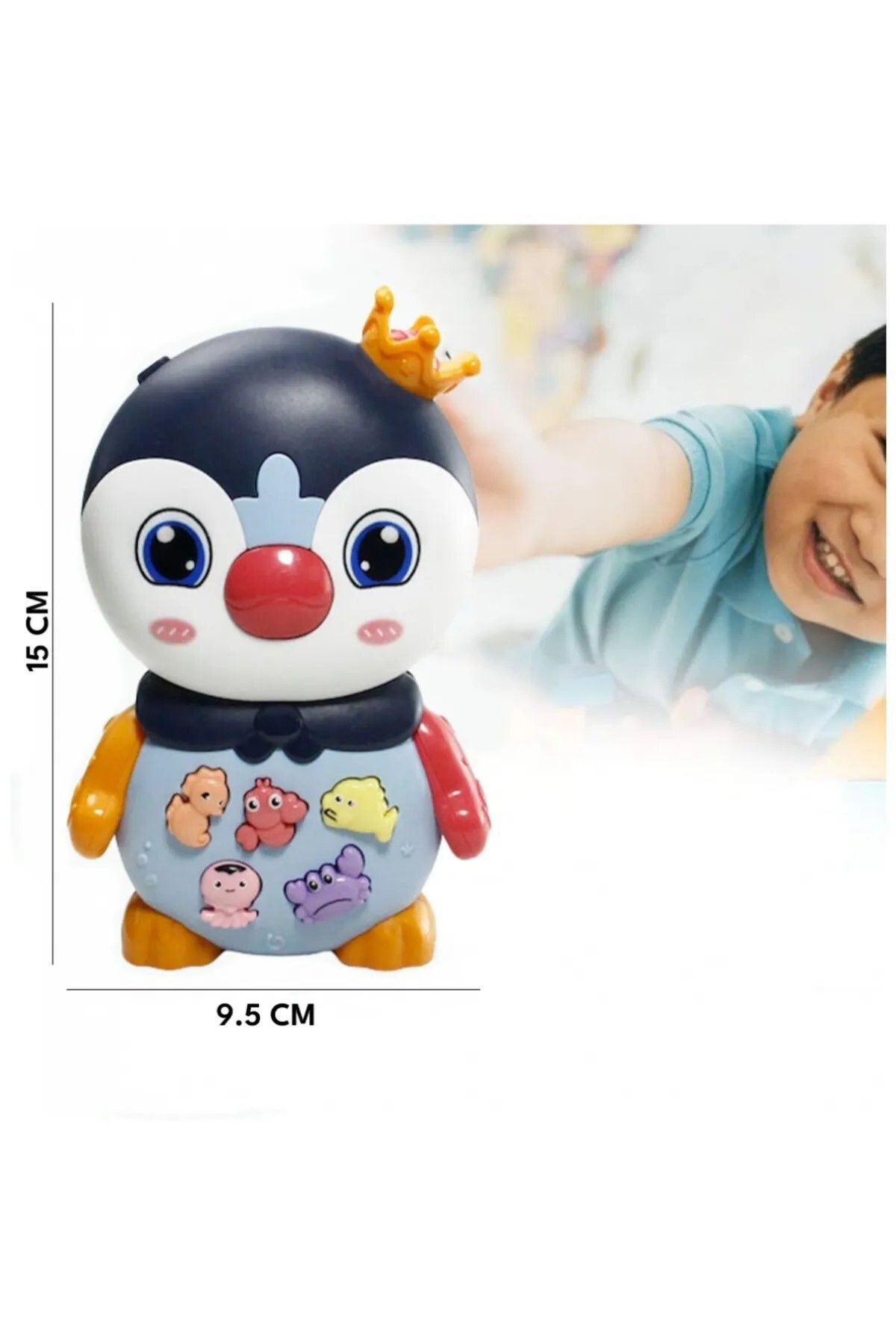 Vardem Işıklı Ve Müzikli Penguen Bebek Piyanosu (MAVİ) fotoğrafı 4 (önizleme)