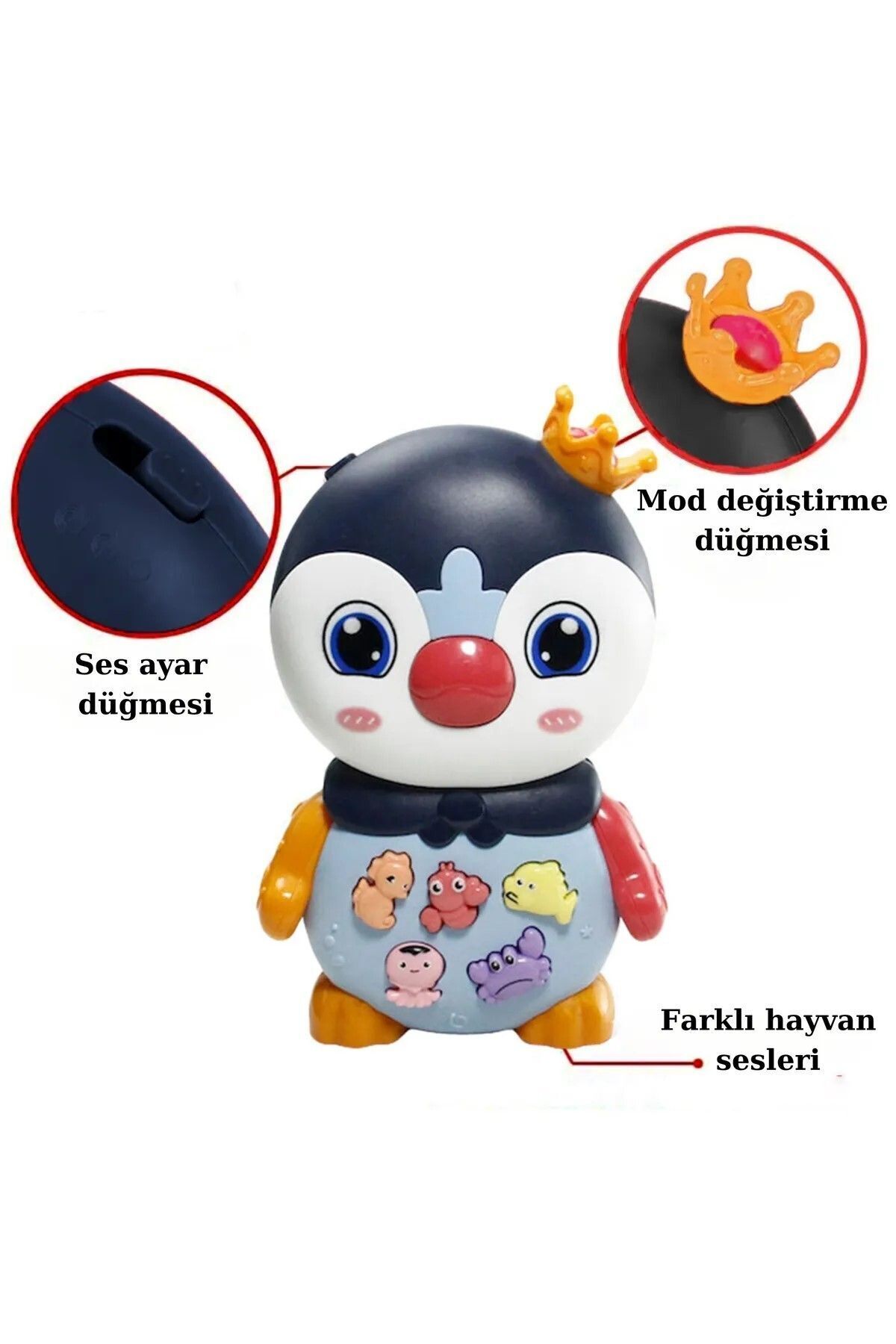 Vardem Işıklı Ve Müzikli Penguen Bebek Piyanosu (MAVİ) fotoğrafı 2 (önizleme)