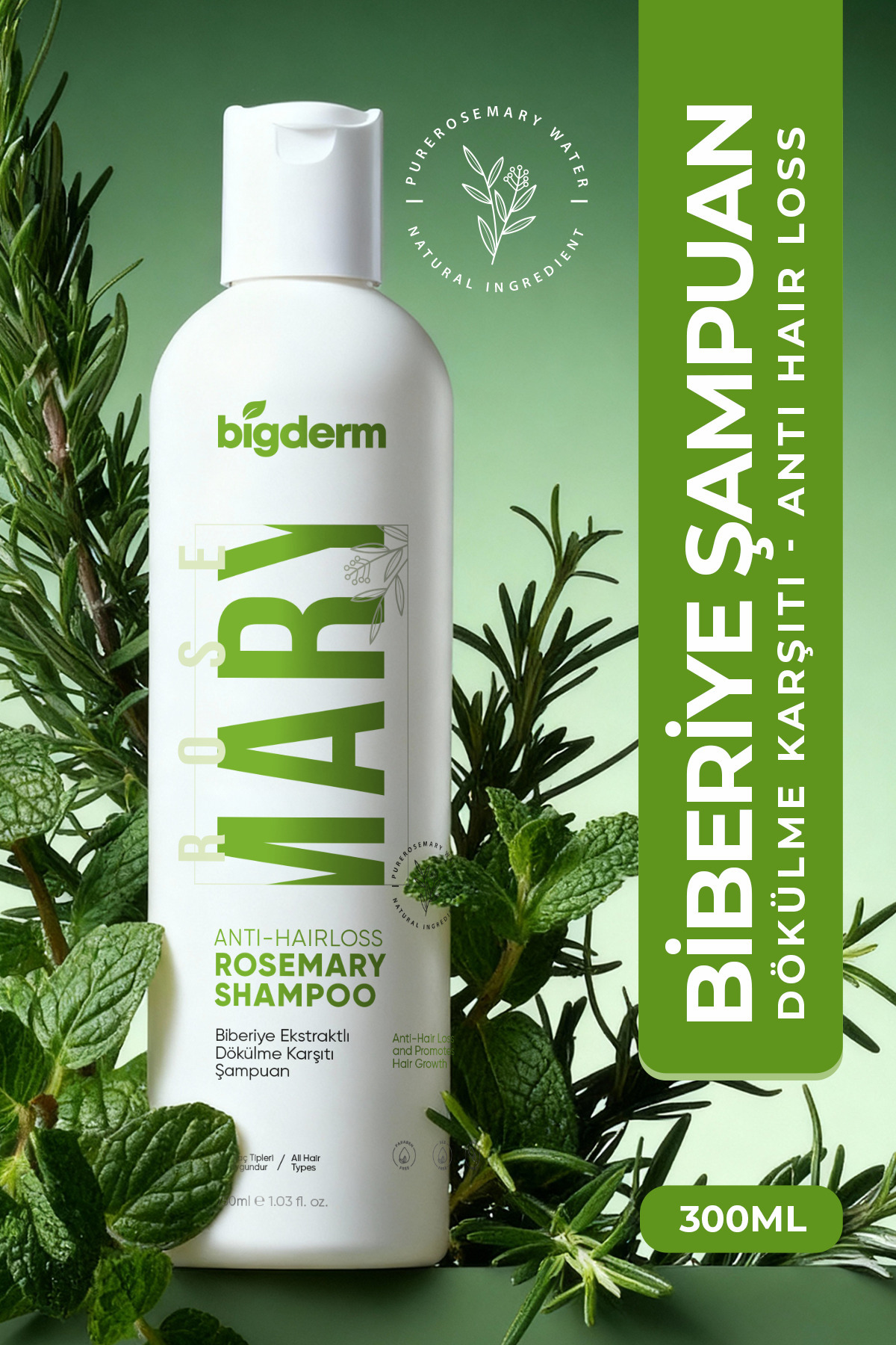 Bigderm BİBERİYE EKSTRAKTLI DÖKÜLME KARŞITI ŞAMPUAN - 300 ML