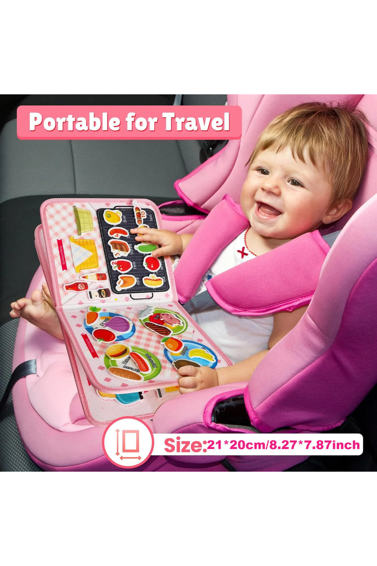 کتاب آشپزی، تخته سرگرمی کودک نوپا، اسباببازیهای مونتهسوری، کتاب سرگرمی، اسباببازیهای آموزشی، یادگیری و حسی برای دختر