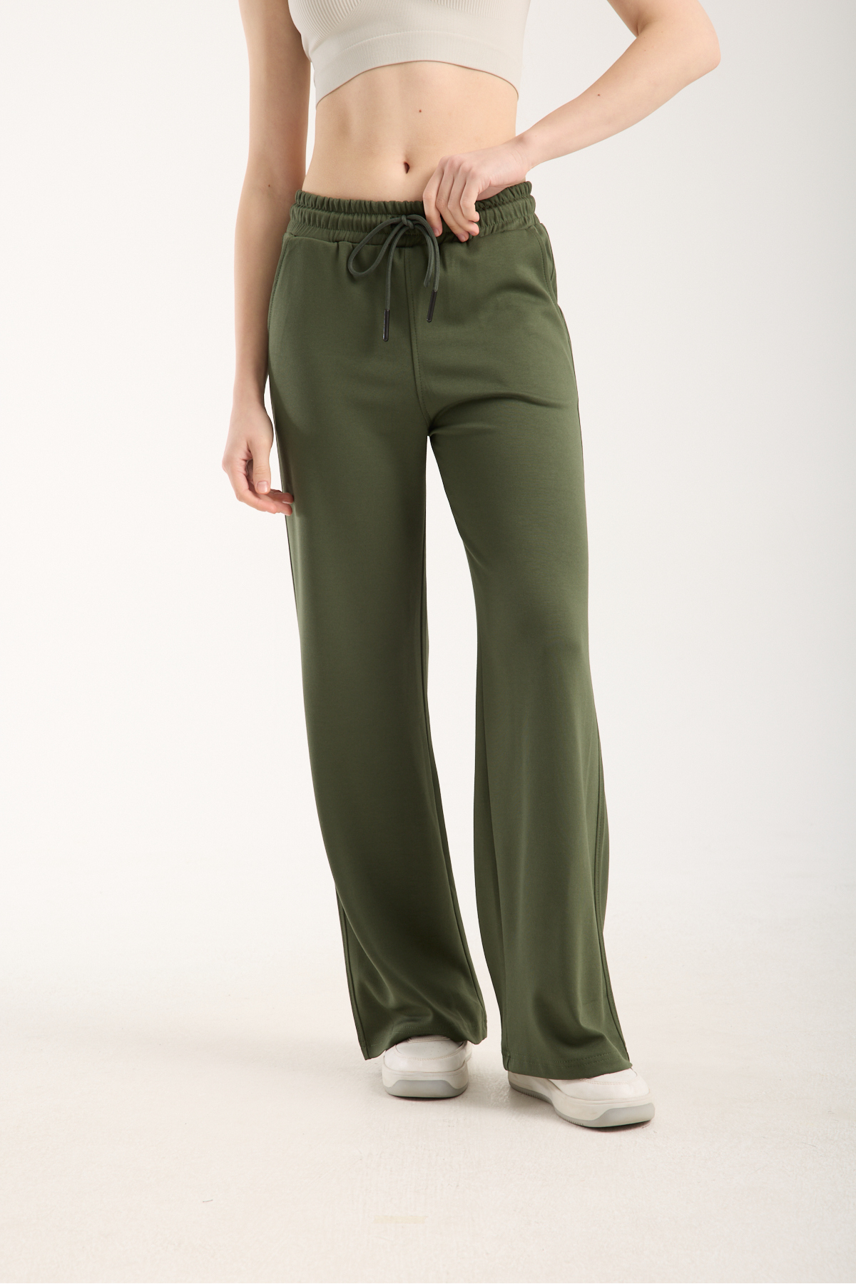 KAPHONE  Kadın Modal Geniş Paça Eşofman Altı - Görsel 5