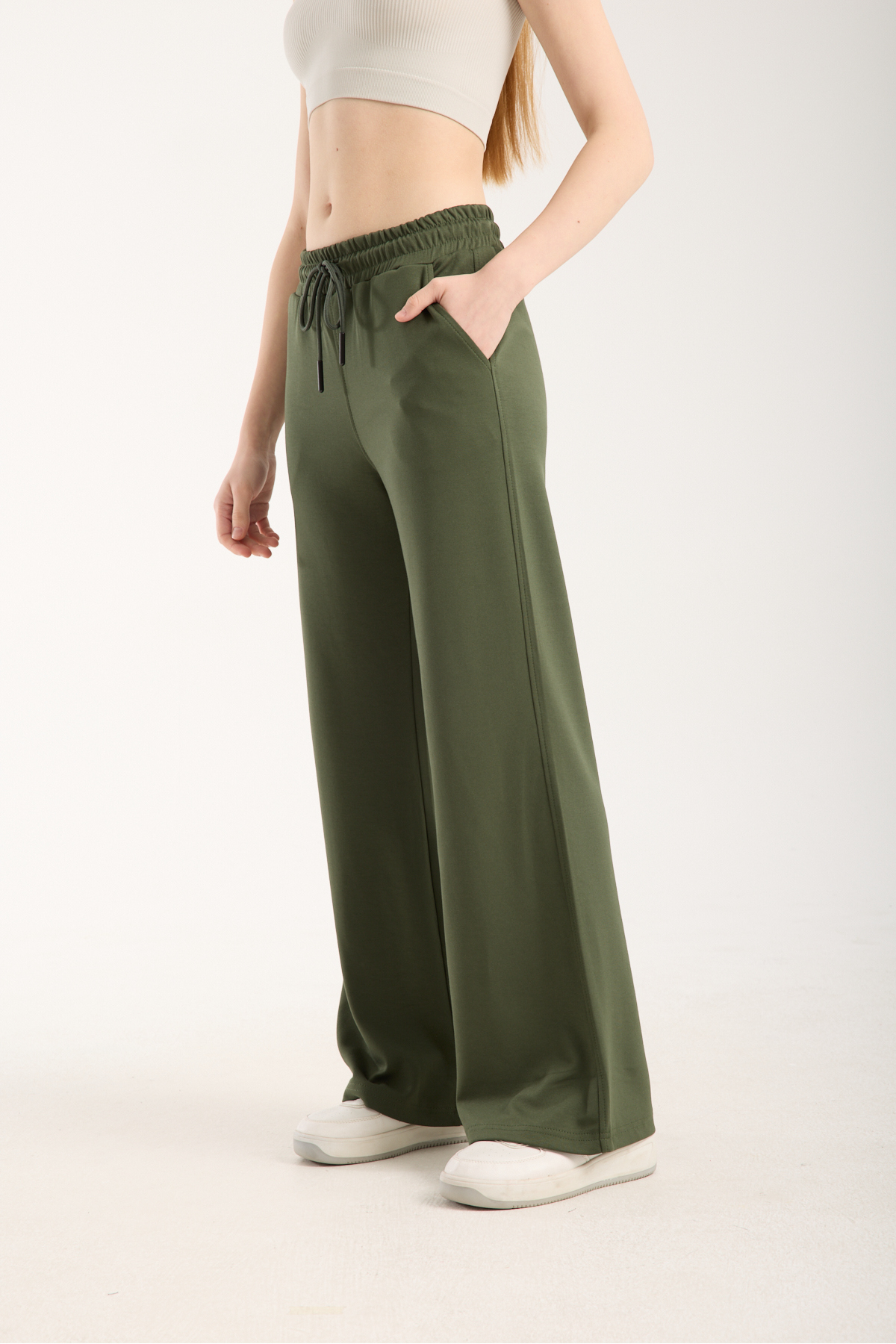 KAPHONE  Kadın Modal Geniş Paça Eşofman Altı - Görsel 6