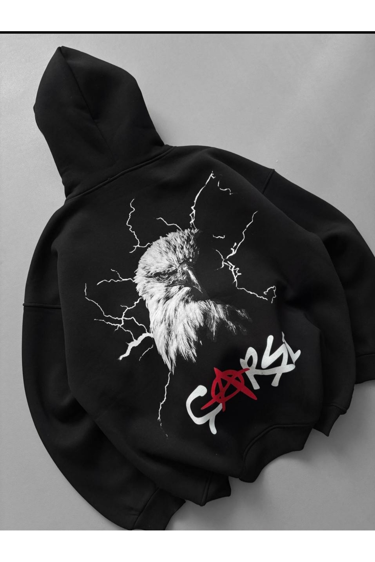 roofmen Kar Maskeli Siyah Beyaz Taraftar Ninja Unisex Sweatshirt