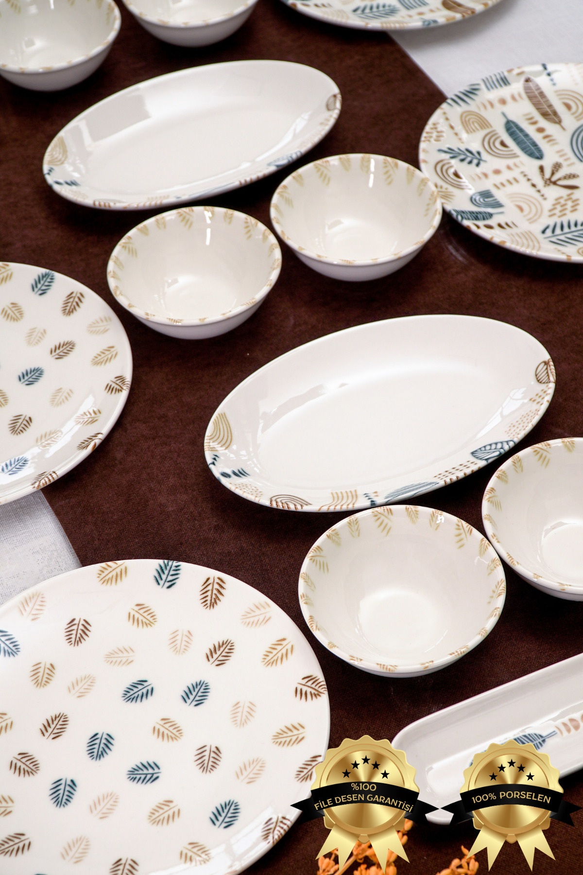 Heda Porselen Başak 6 kişilik 16 Parça Kahvaltı Takımı