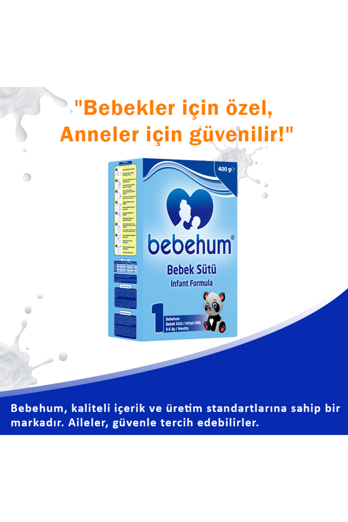 bebehum Bebek Maması Bebek Devam Sütü 400 gr 0-6 Ay fotoğrafı 3 (önizleme)