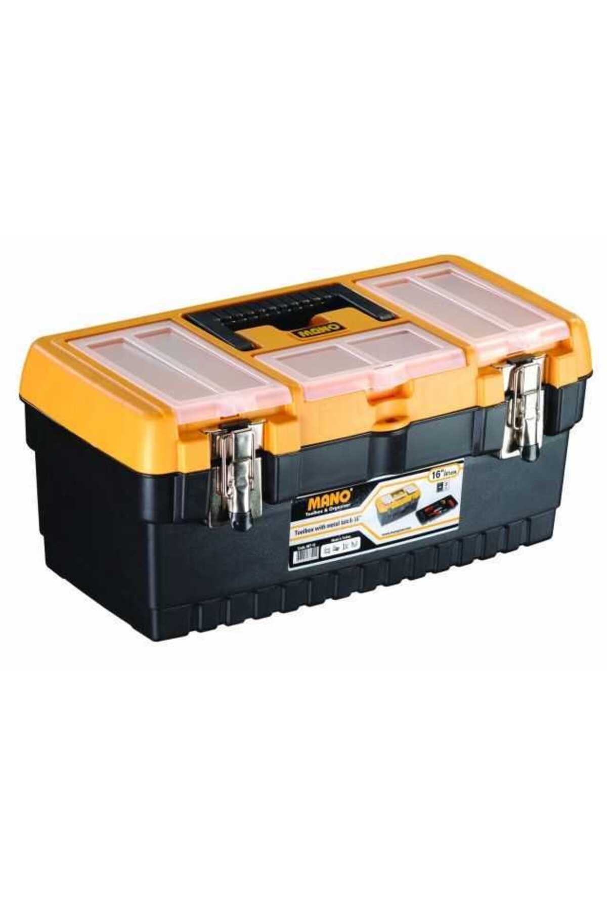 MANO Takım Çantası-Alet Çantası 16 Inch Metal Kilitli MT-16